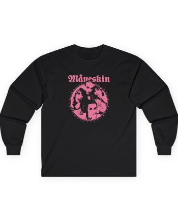 Maneskin Pink Fisheye Band Unisex Ultra Cotton Long Sleeve Tee