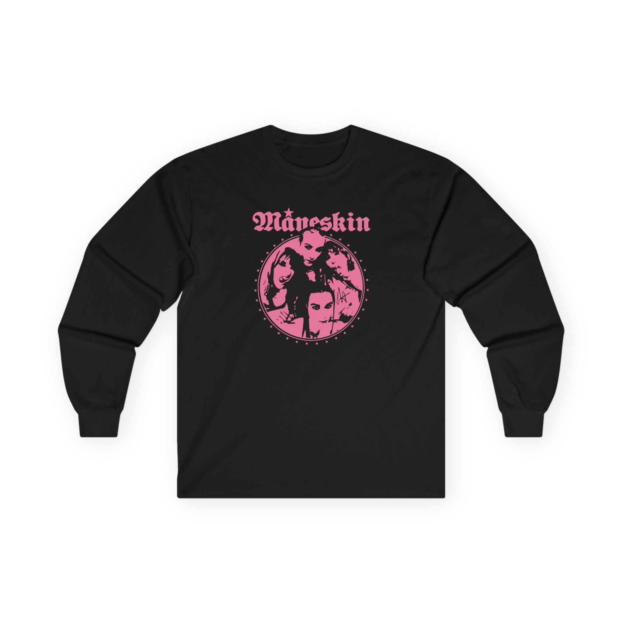 Maneskin Pink Fisheye Band Unisex Ultra Cotton Long Sleeve Tee