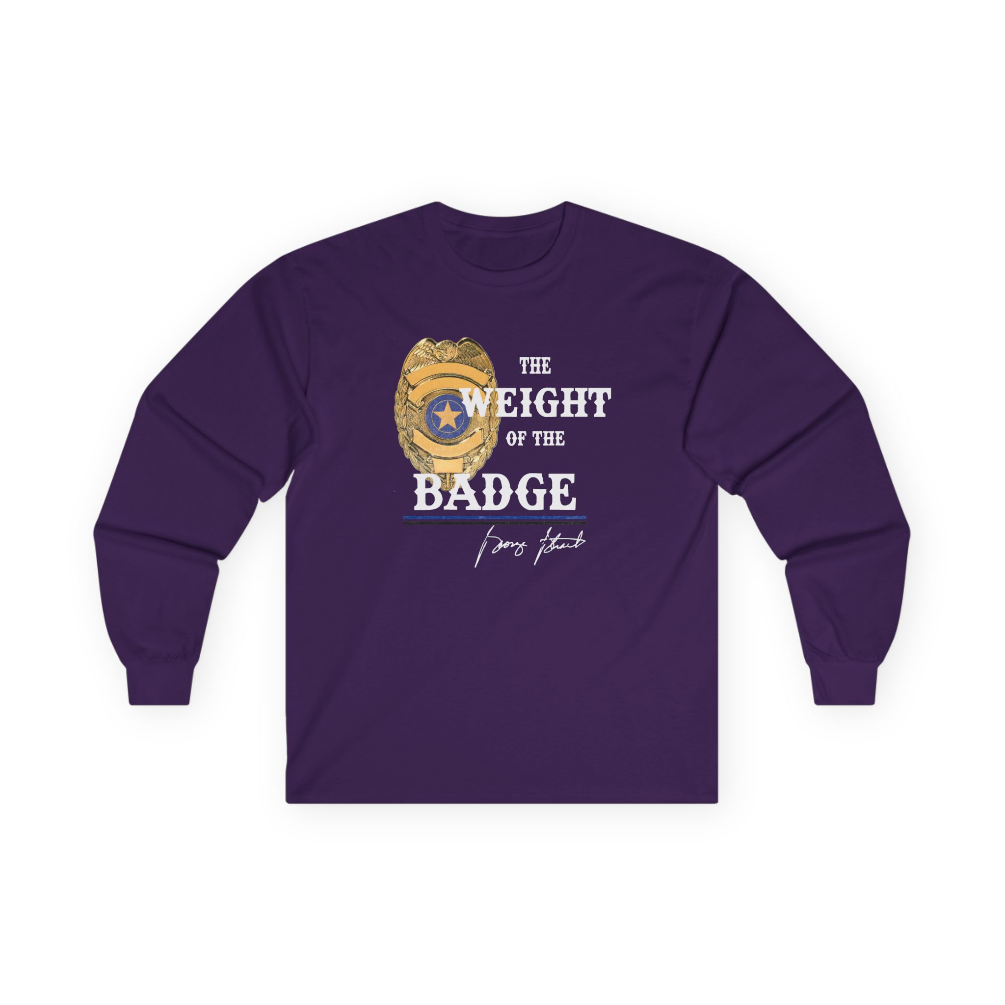 George Strait Gold Badge Unisex Ultra Cotton Long Sleeve Tee - Image 7