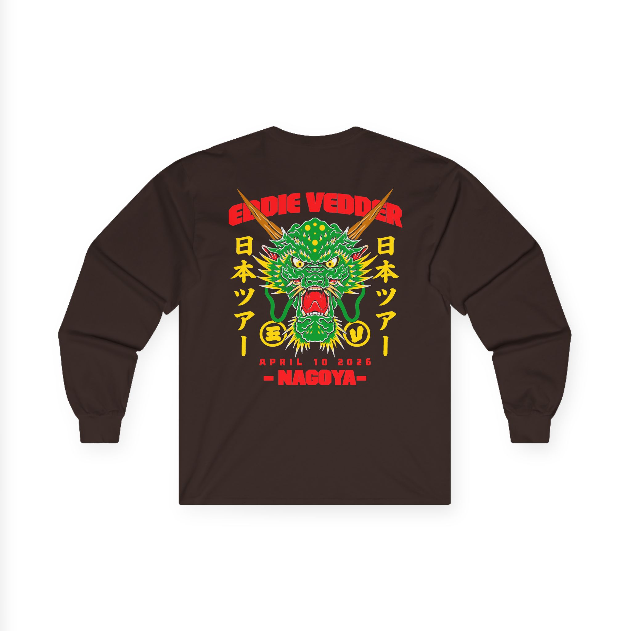 Eddie Vedder 2026 Nagoya Unisex Ultra Cotton Long Sleeve Tee - Image 4