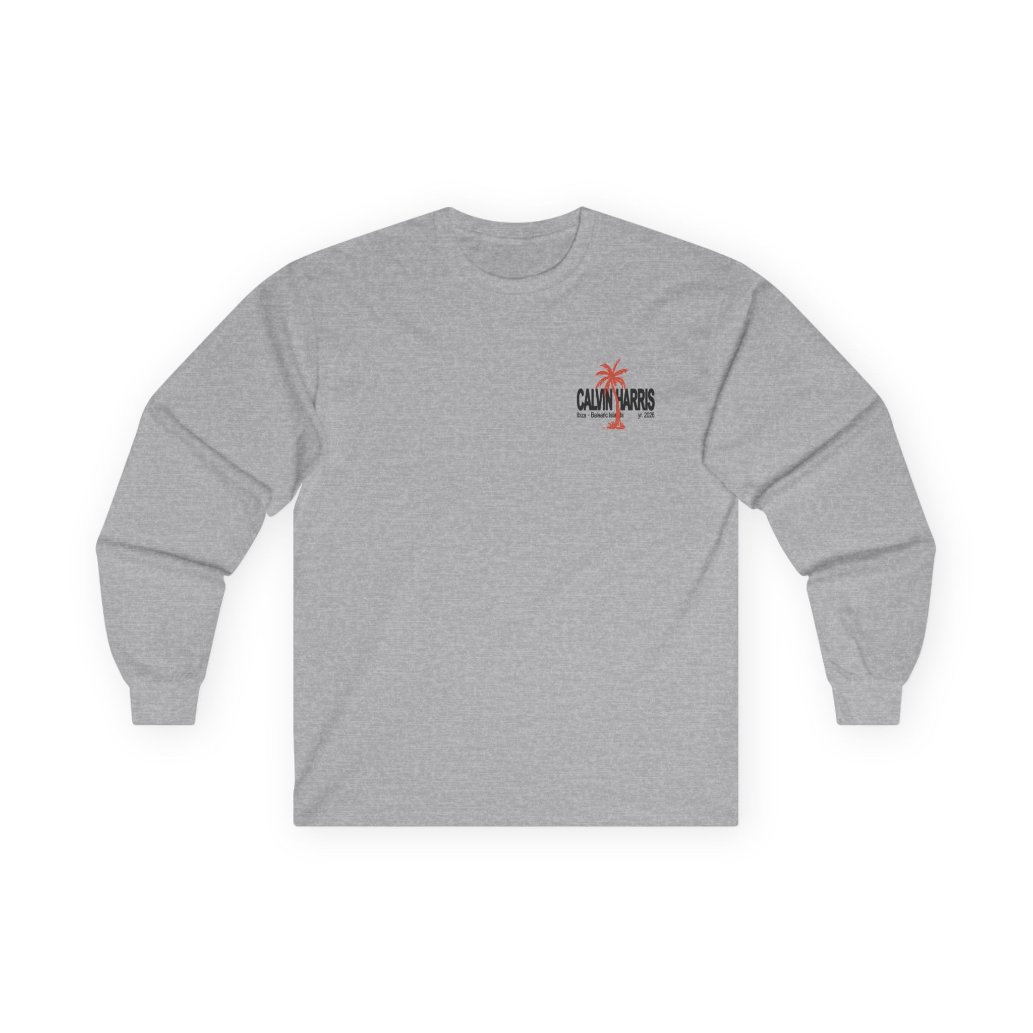 Calvin Harris Ecru Palm Unisex Ultra Cotton Long Sleeve Tee - Image 5