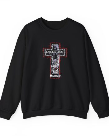 Knocked Loose Girl Knife Suffocate Unisex Heavy Blend™ Crewneck Sweatshirt