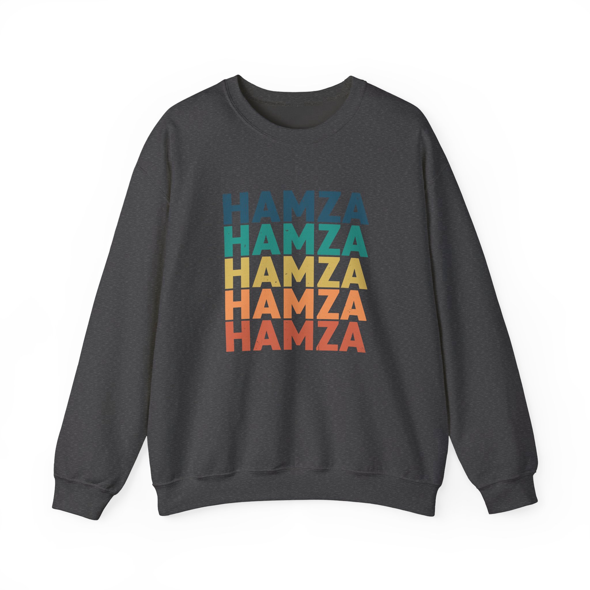 Hamza Name Unisex Heavy Blend™ Crewneck Sweatshirt - Image 11