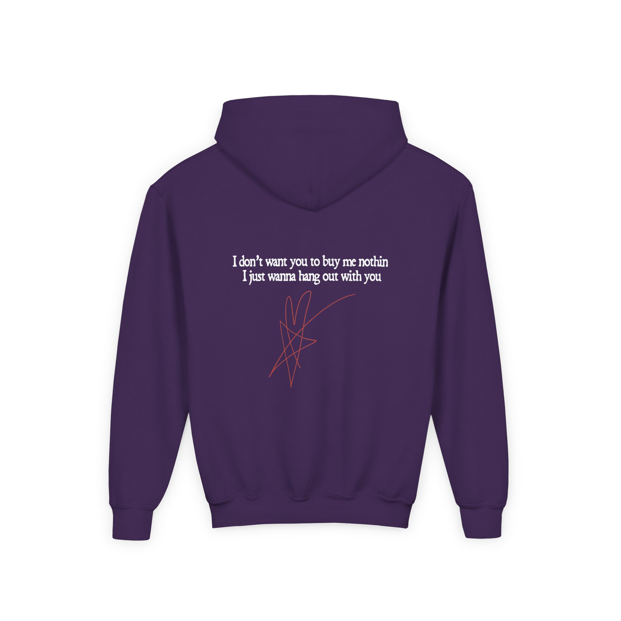 Blue October Skeleton Buddies Youth Heavy Blend Hooded Sweatshirt - Image 6