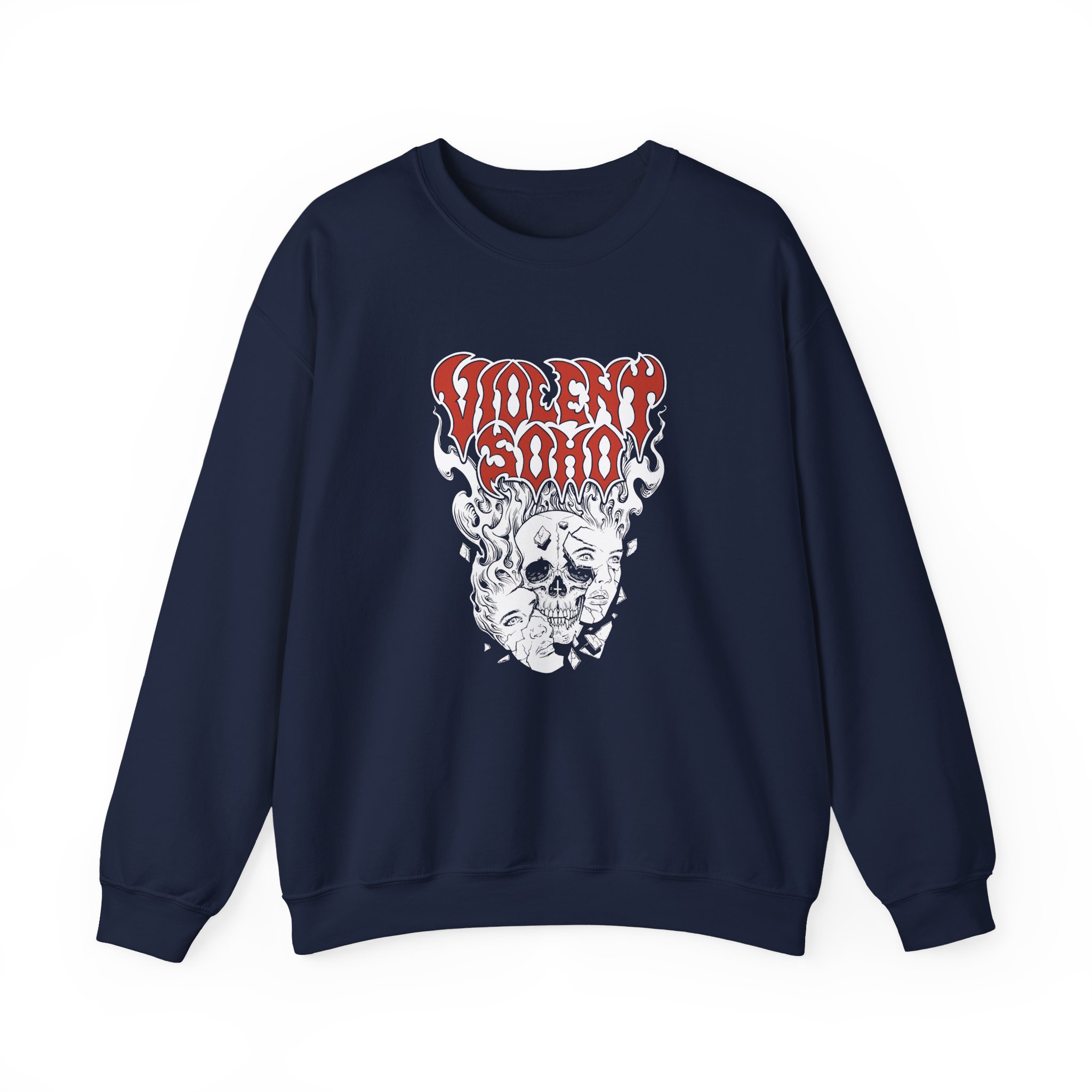 Violent Soho Murdoch Skull Unisex Heavy Blend™ Crewneck Sweatshirt - Image 17