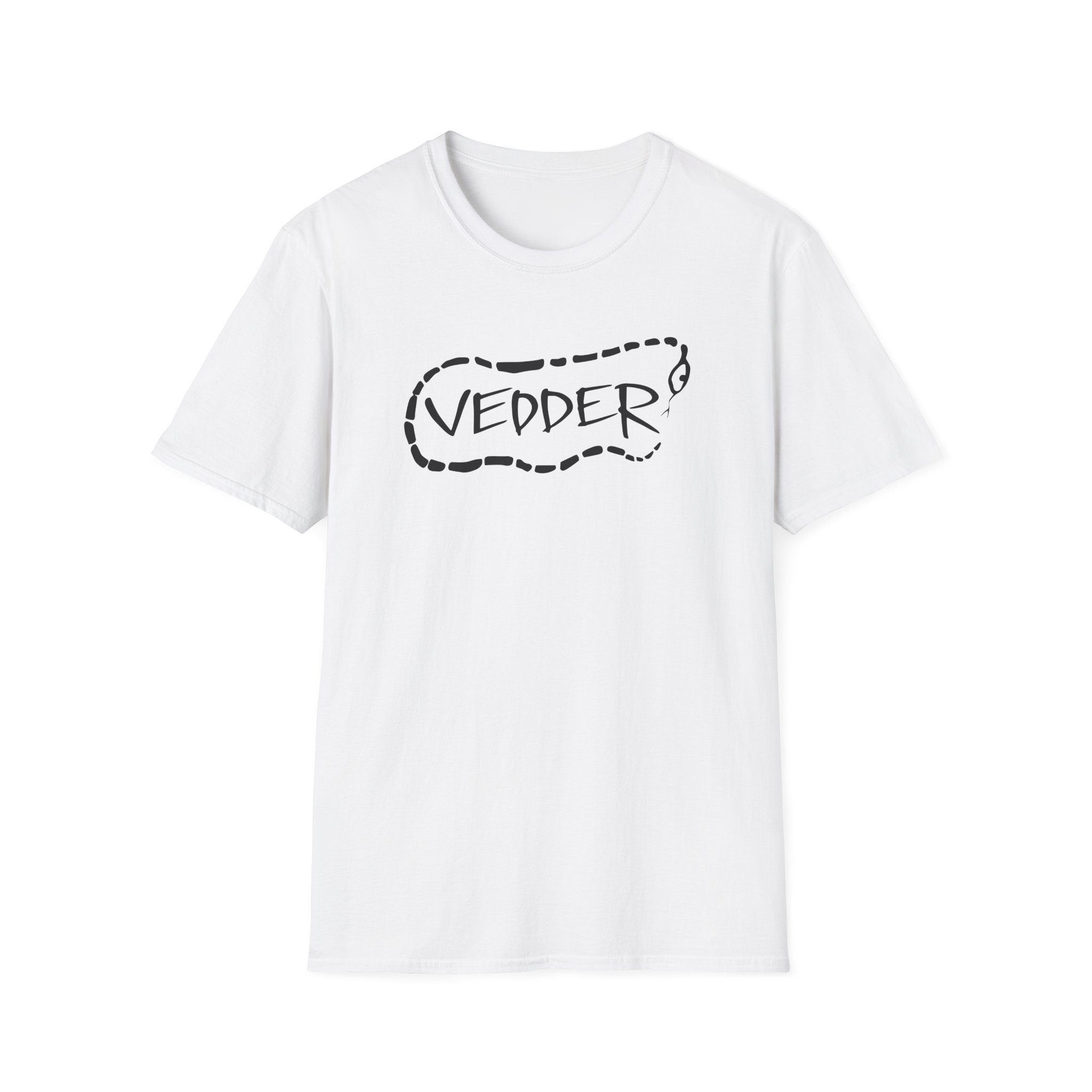 Eddie Vedder Stencil Snake Unisex Softstyle T-Shirt