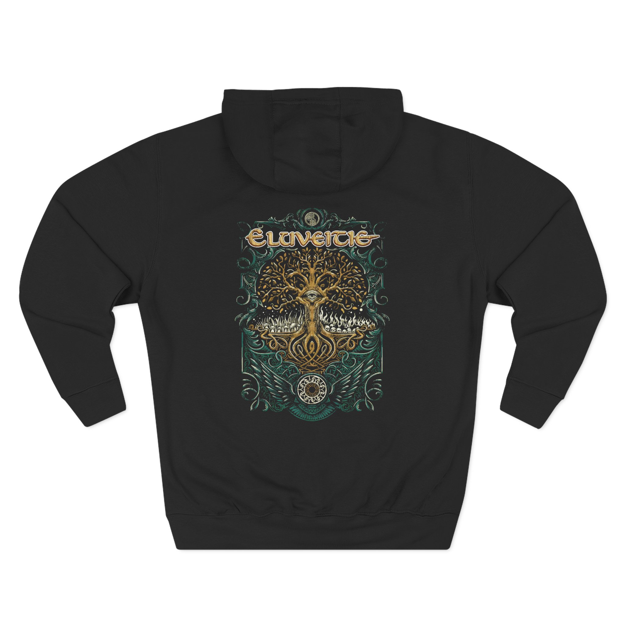 Eluveitie Celtic Tree Three-panel Fleece Hoodie - Image 2