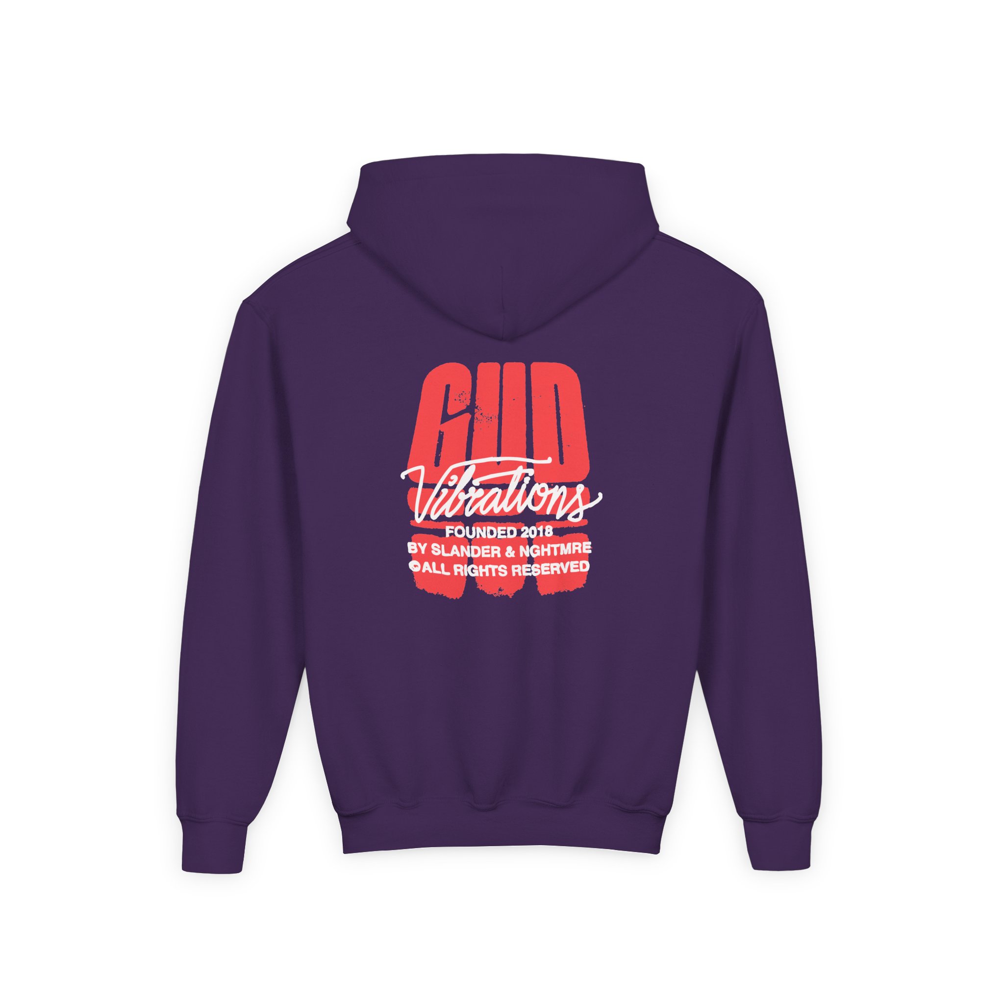 Slander Gud Vibrations Graffiti Youth Heavy Blend Hooded Sweatshirt - Image 12