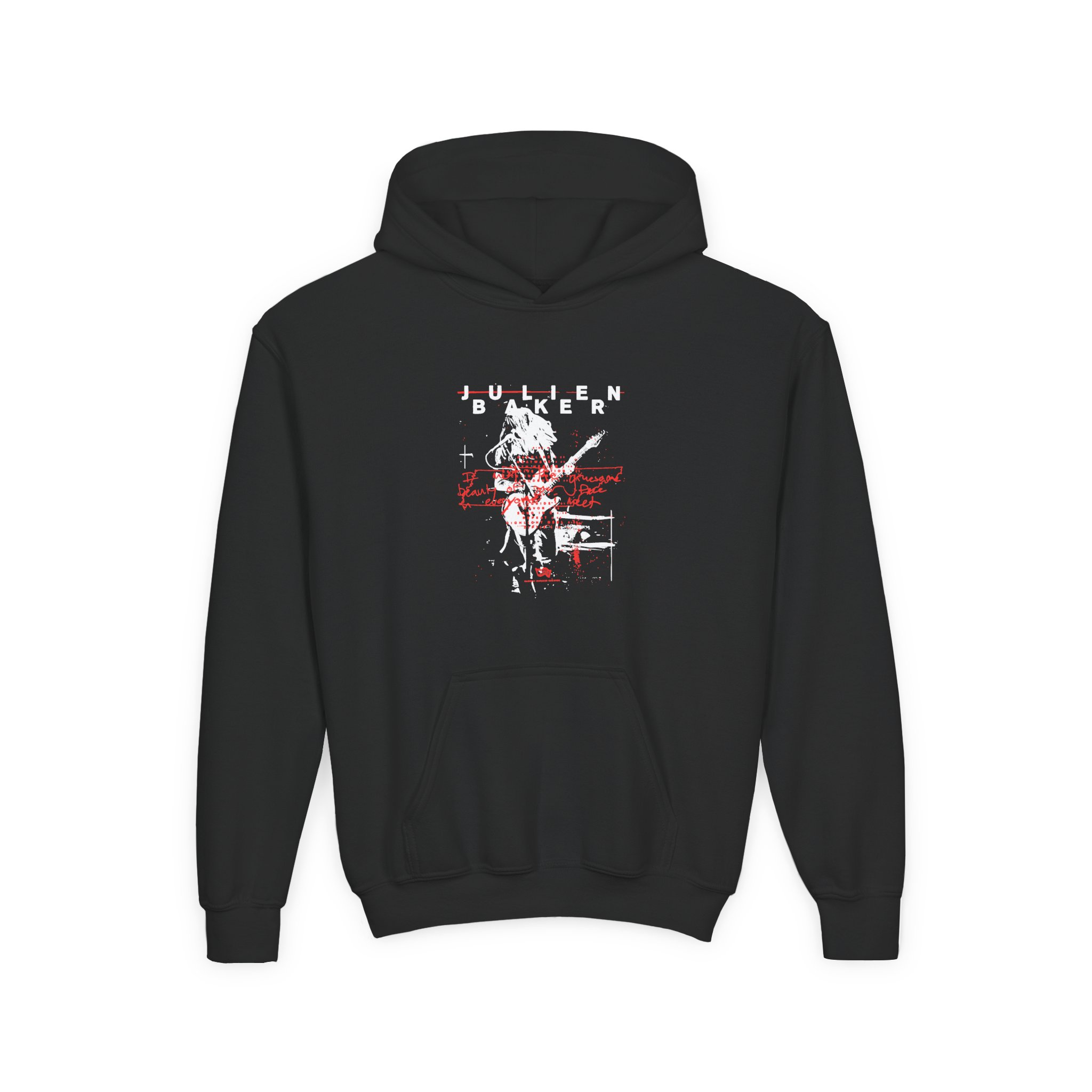 Julien Baker Live Flier Youth Heavy Blend Hooded Sweatshirt