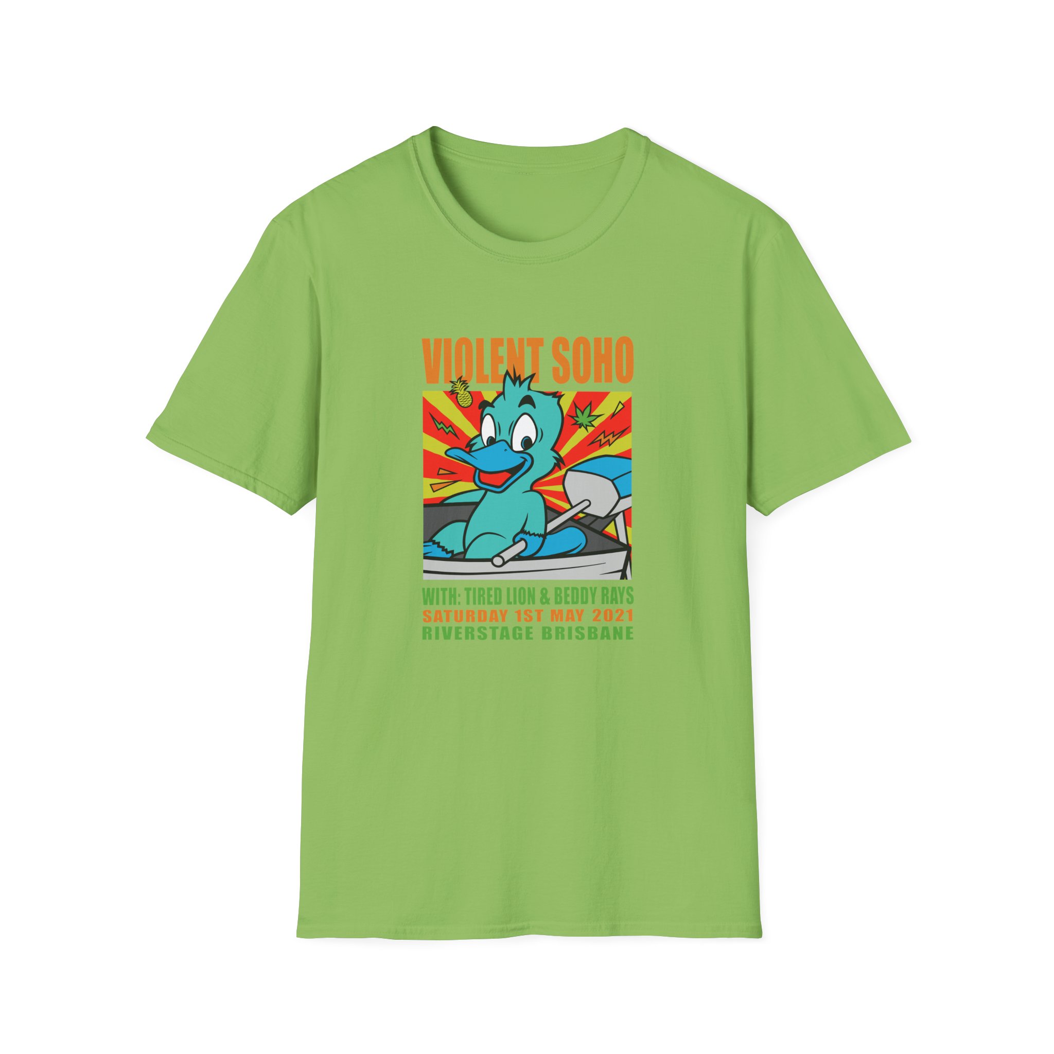Violent Soho Event Poster Unisex Softstyle T-Shirt - Image 9