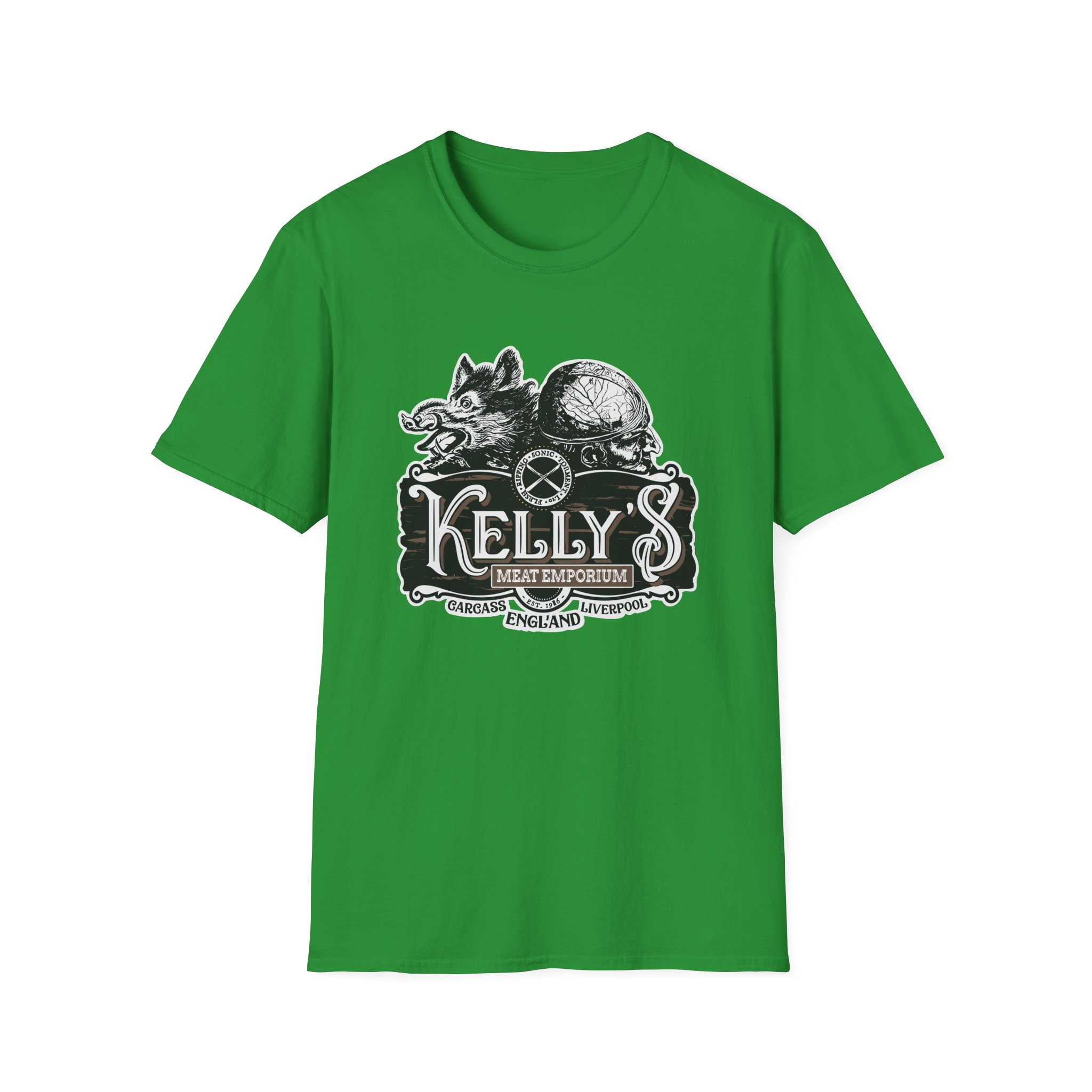 Carcass Kelly's Meat Emporium Unisex Softstyle T-Shirt - Image 25