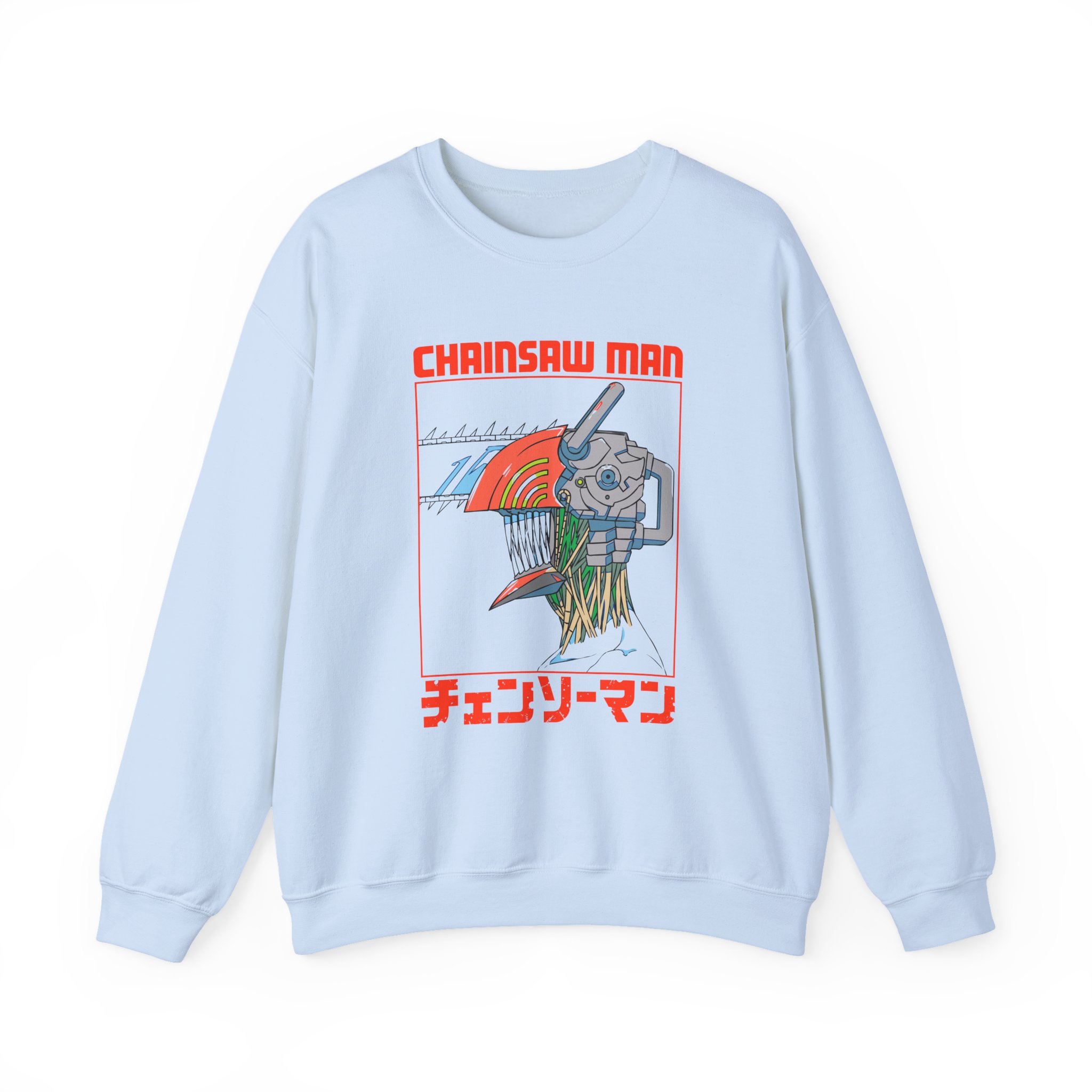 Chainsaw Man Three Tone Unisex Heavy Blend™ Crewneck Sweatshirt - Image 7