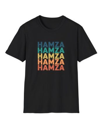 Hamza Name Unisex Softstyle T-Shirt