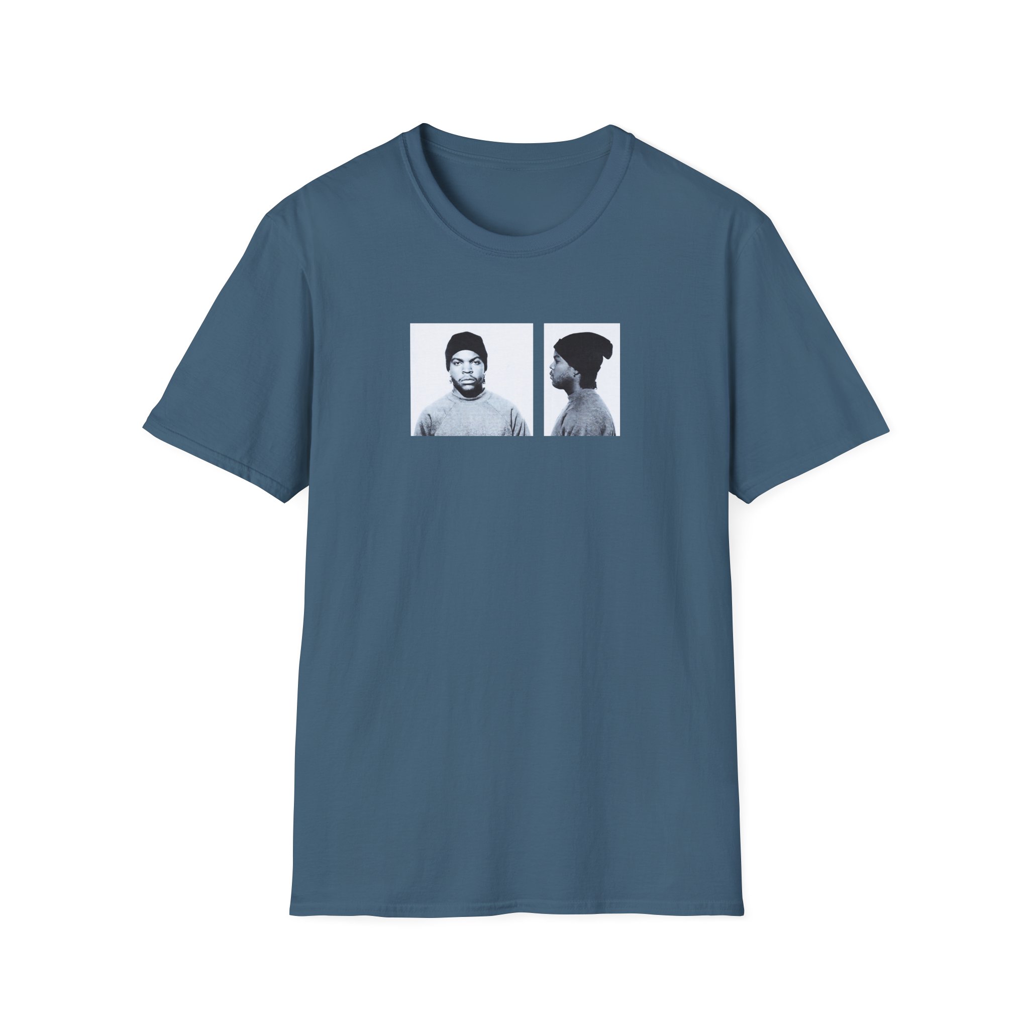 Ice Cube Mug Shot Unisex Softstyle T-Shirt - Image 13
