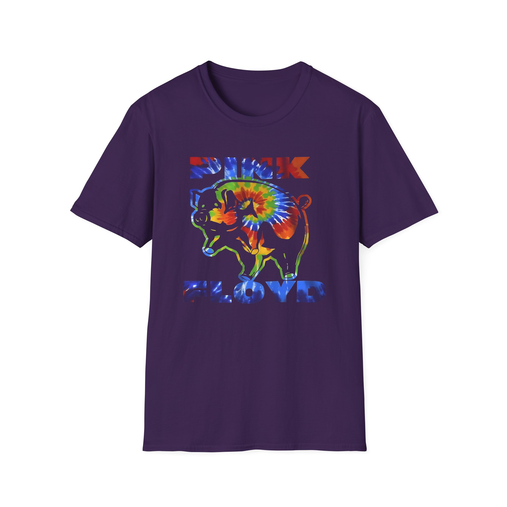 Pink Floyd Psychedelic Pig Unisex Softstyle T-Shirt - Image 9