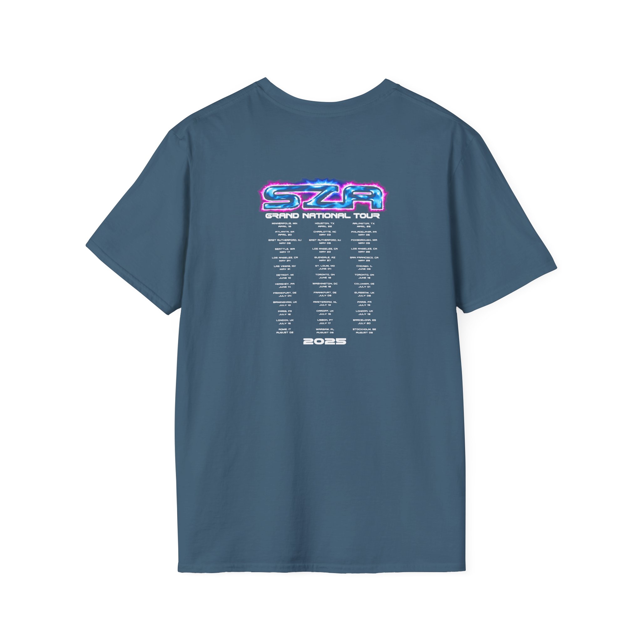 Sza Sos Butterfly Grand National Tour Unisex Softstyle T-Shirt - Image 10