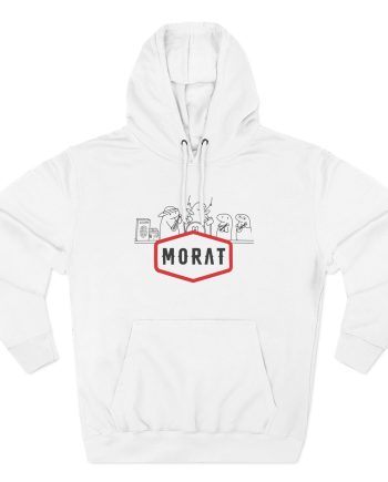 Morat Name Drawing Flork Playera Three-Panel Fleece Hoodie
