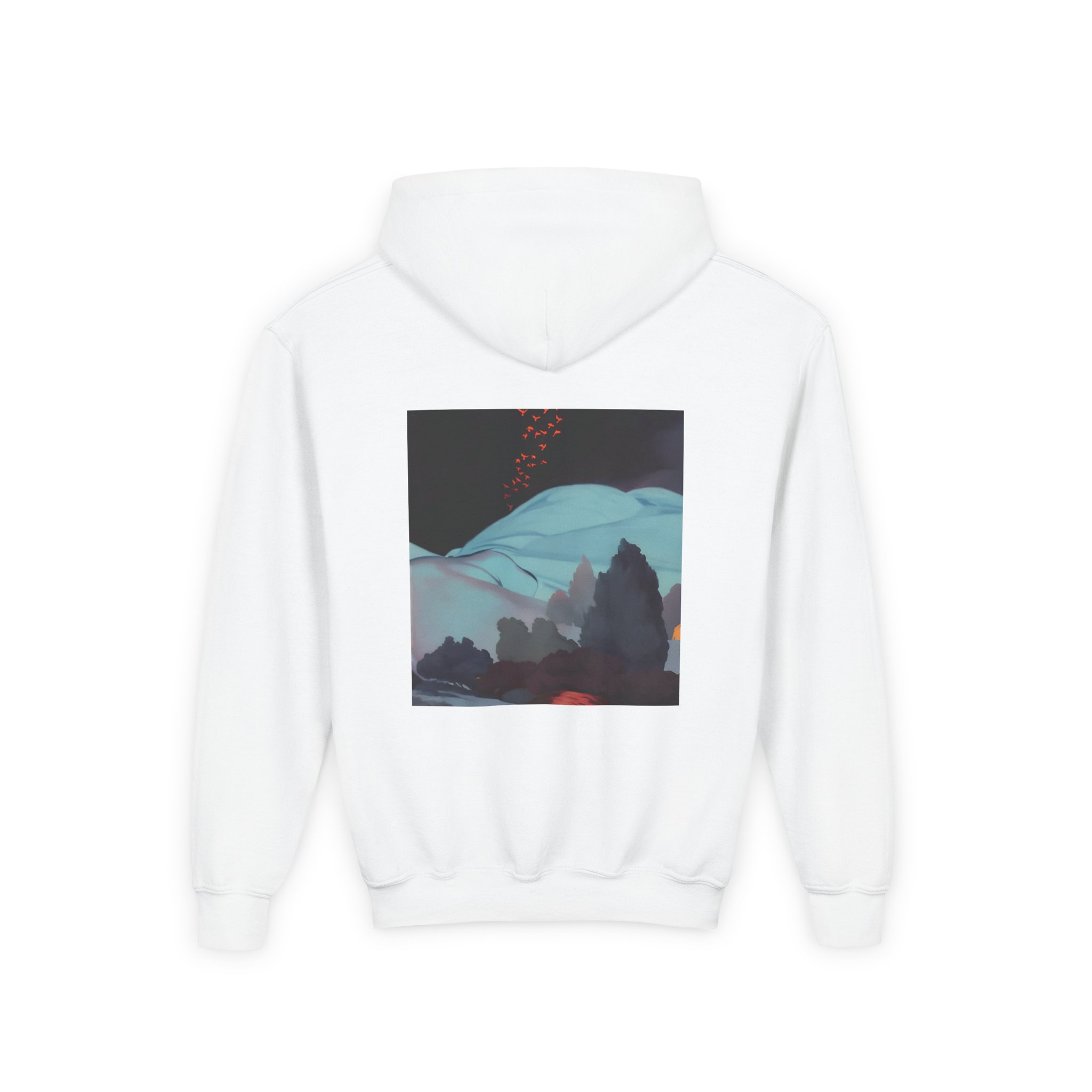 Morat A superhero Youth Heavy Blend Hooded Sweatshirt - Image 2