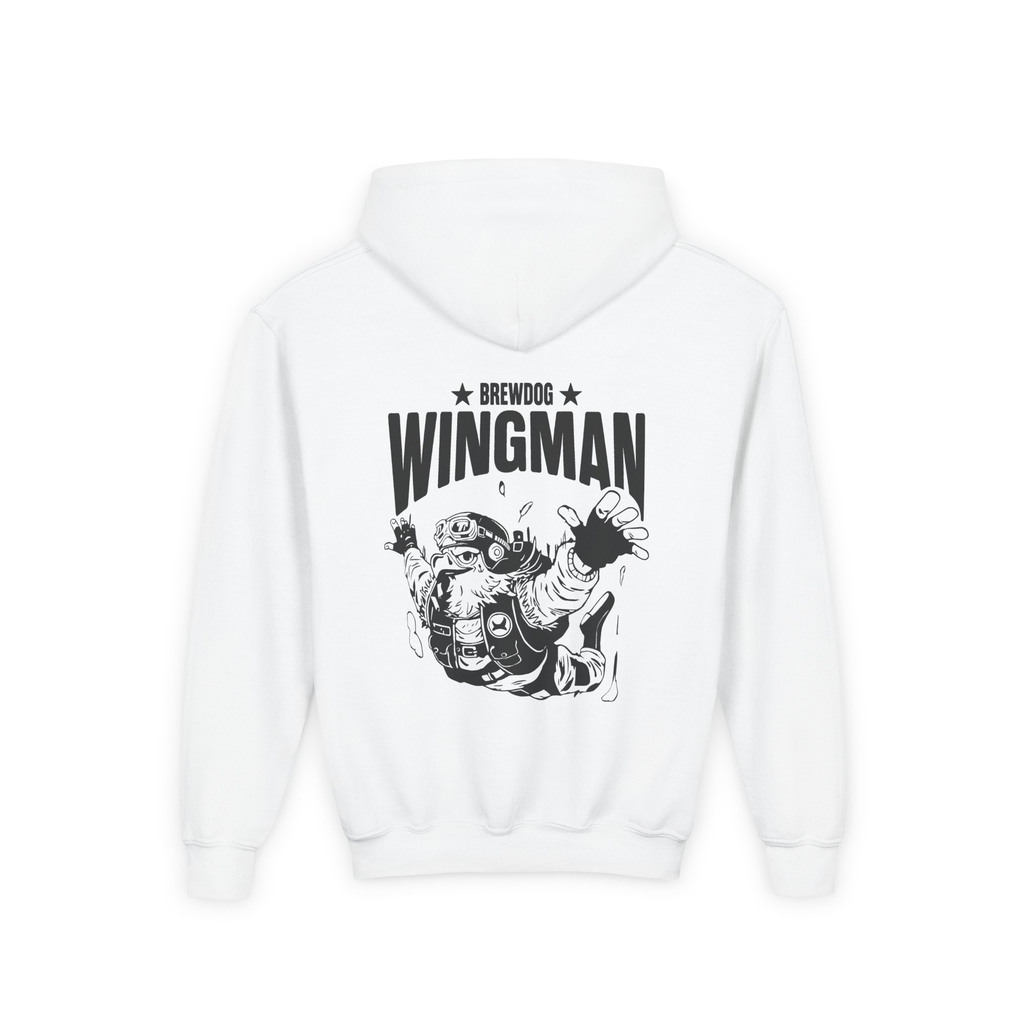 Brewdog Wingman Aviator Youth Heavy Blend Hooded Sweatshirt - Image 2