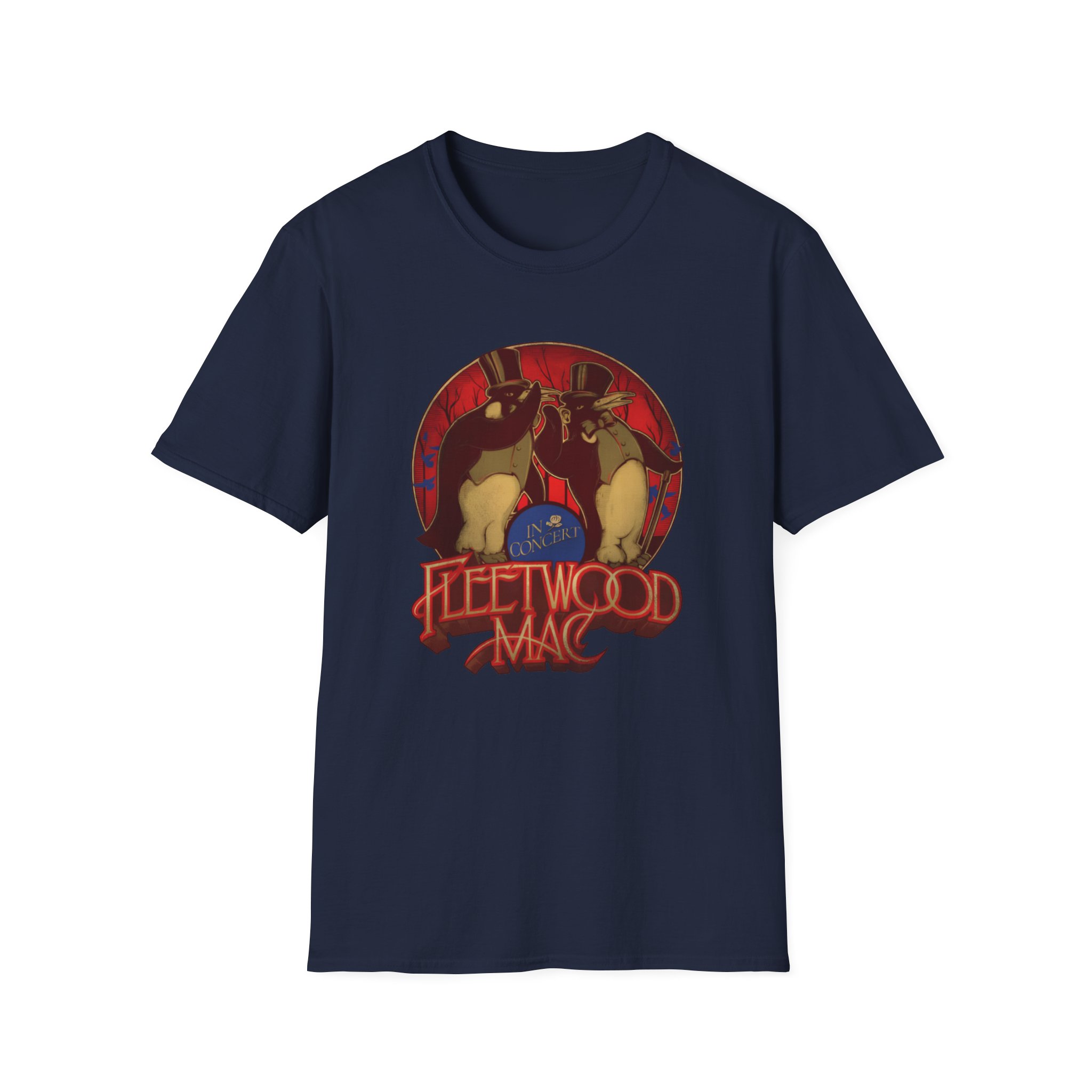 Fleetwood Mac Penguin Unisex Softstyle T-Shirt - Image 15