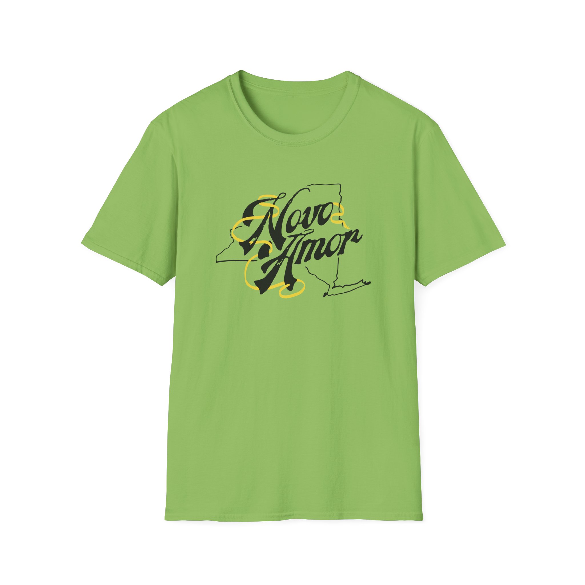 Novo Amor Ny Ribbon Unisex Softstyle T-Shirt - Image 9