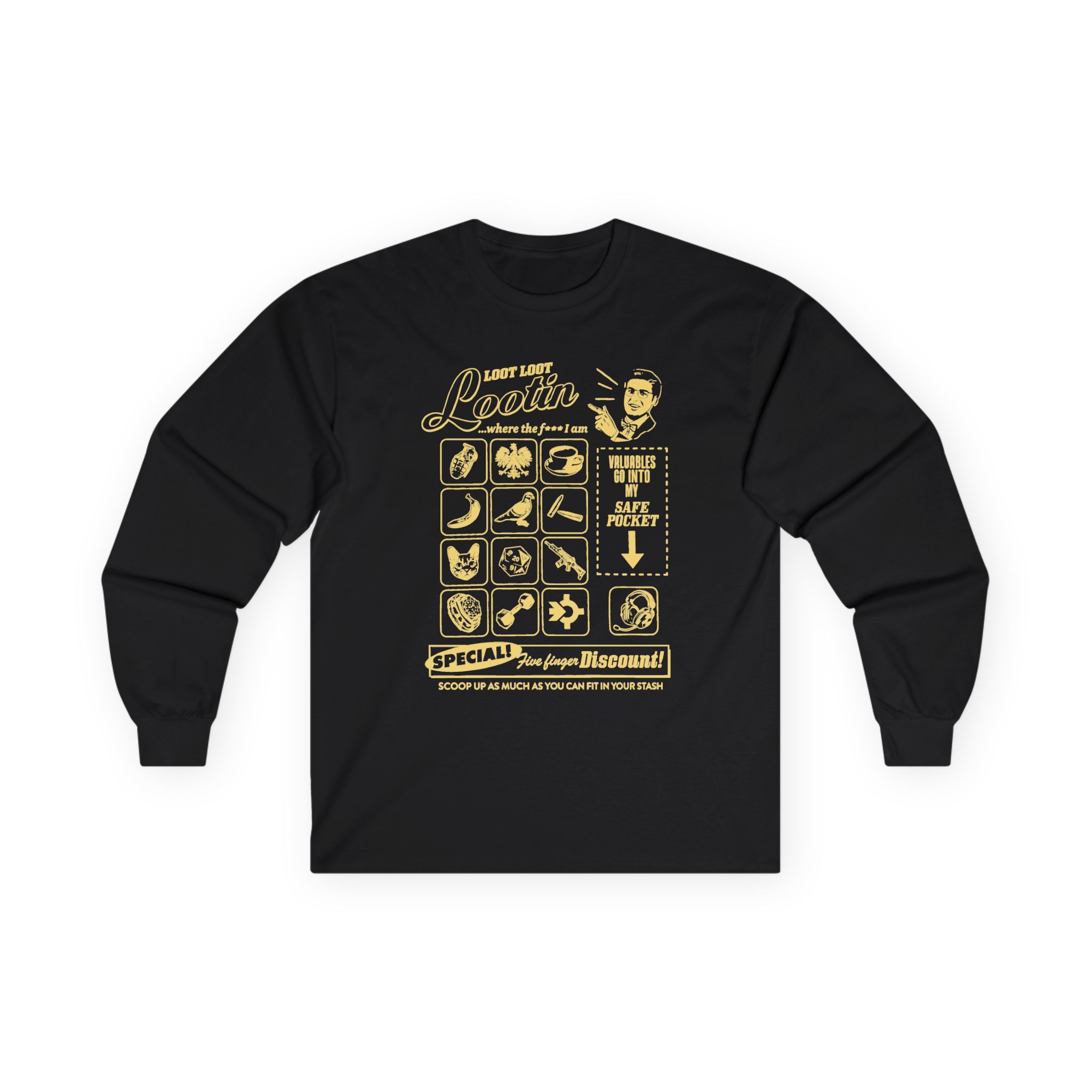 Shroud Loot Loot Unisex Ultra Cotton Long Sleeve Tee