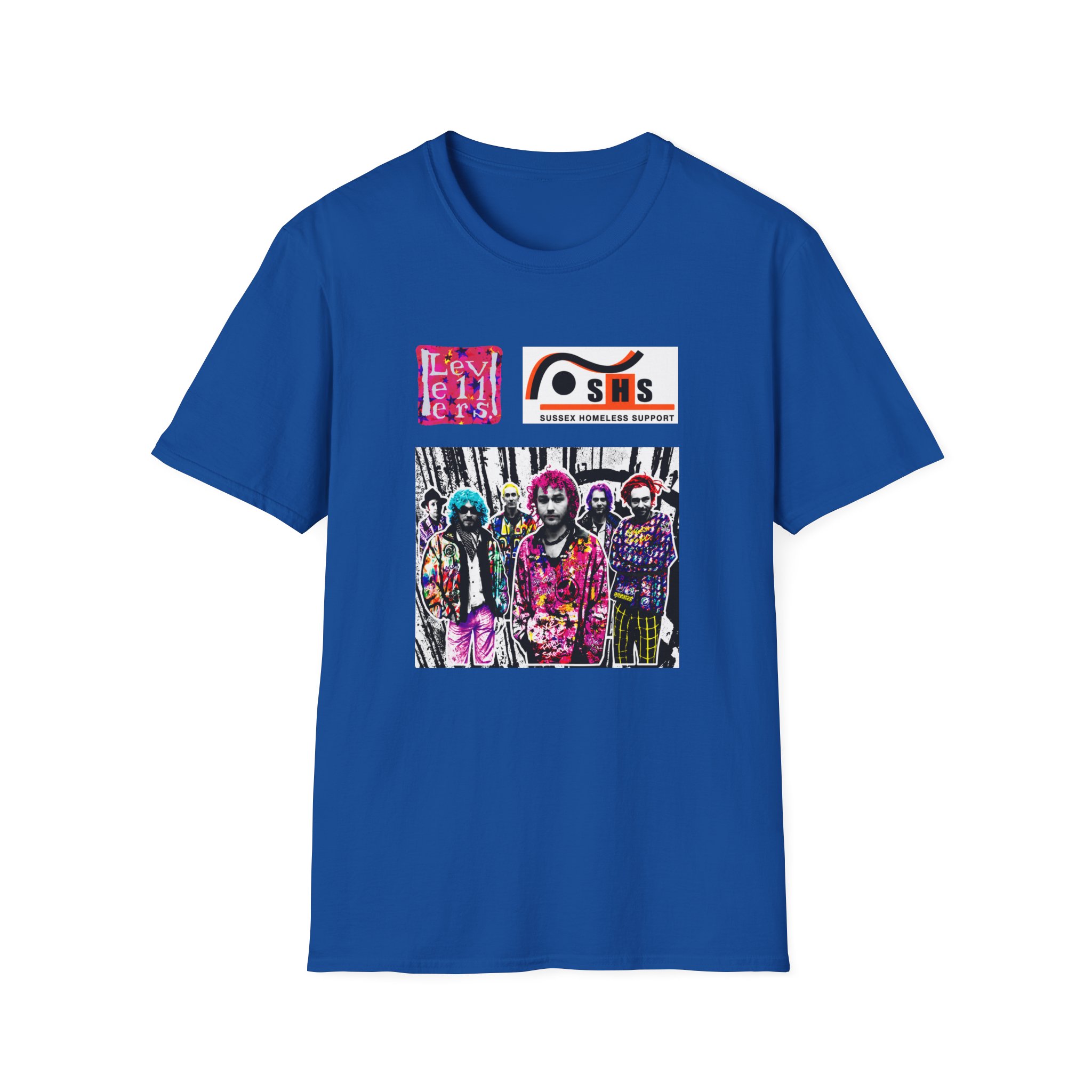 Levellers Postman Print Unisex Softstyle T-Shirt - Image 9