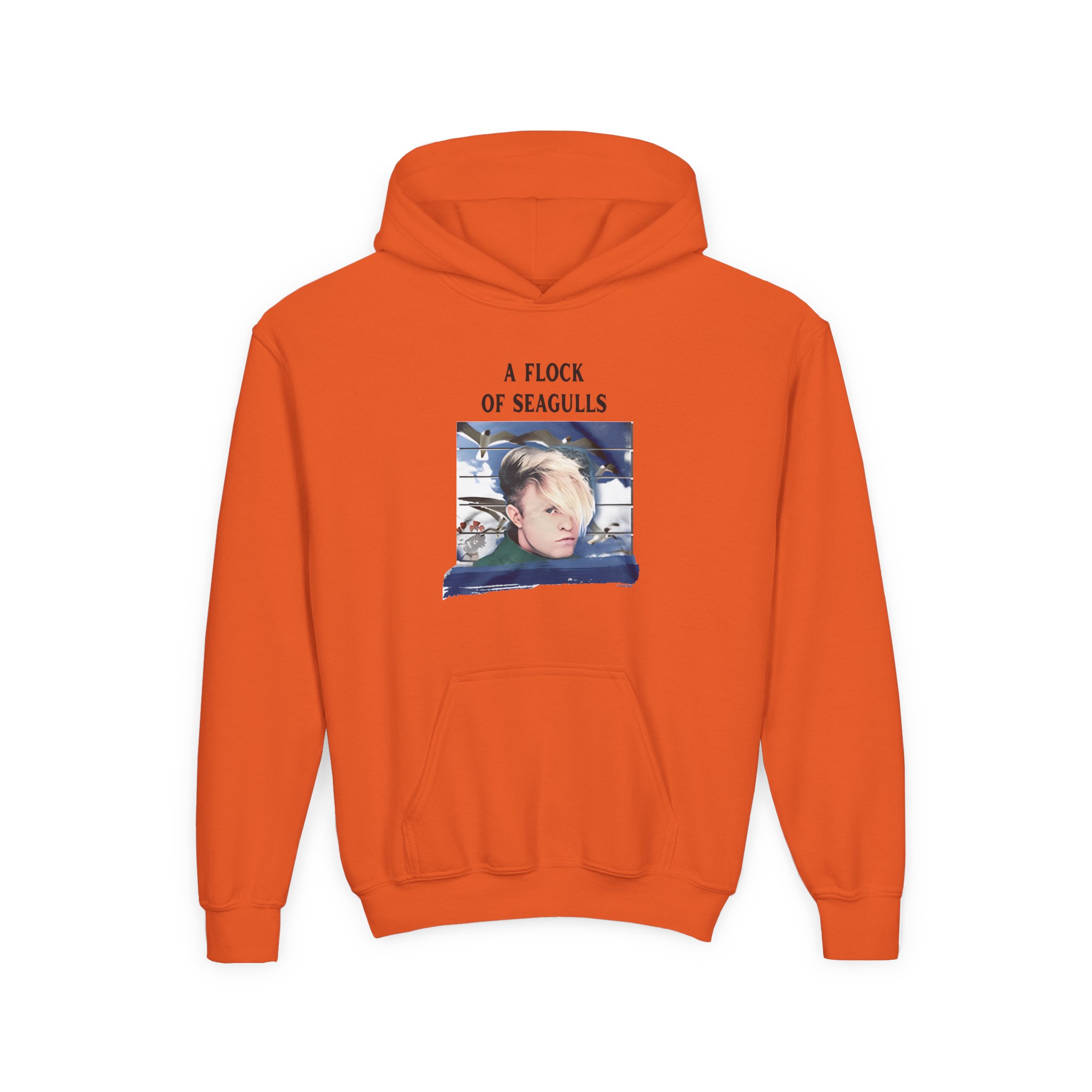A Flock of Seagulls Birds in Flight Youth Heavy Blend Hooded Sweatshirt - Image 7
