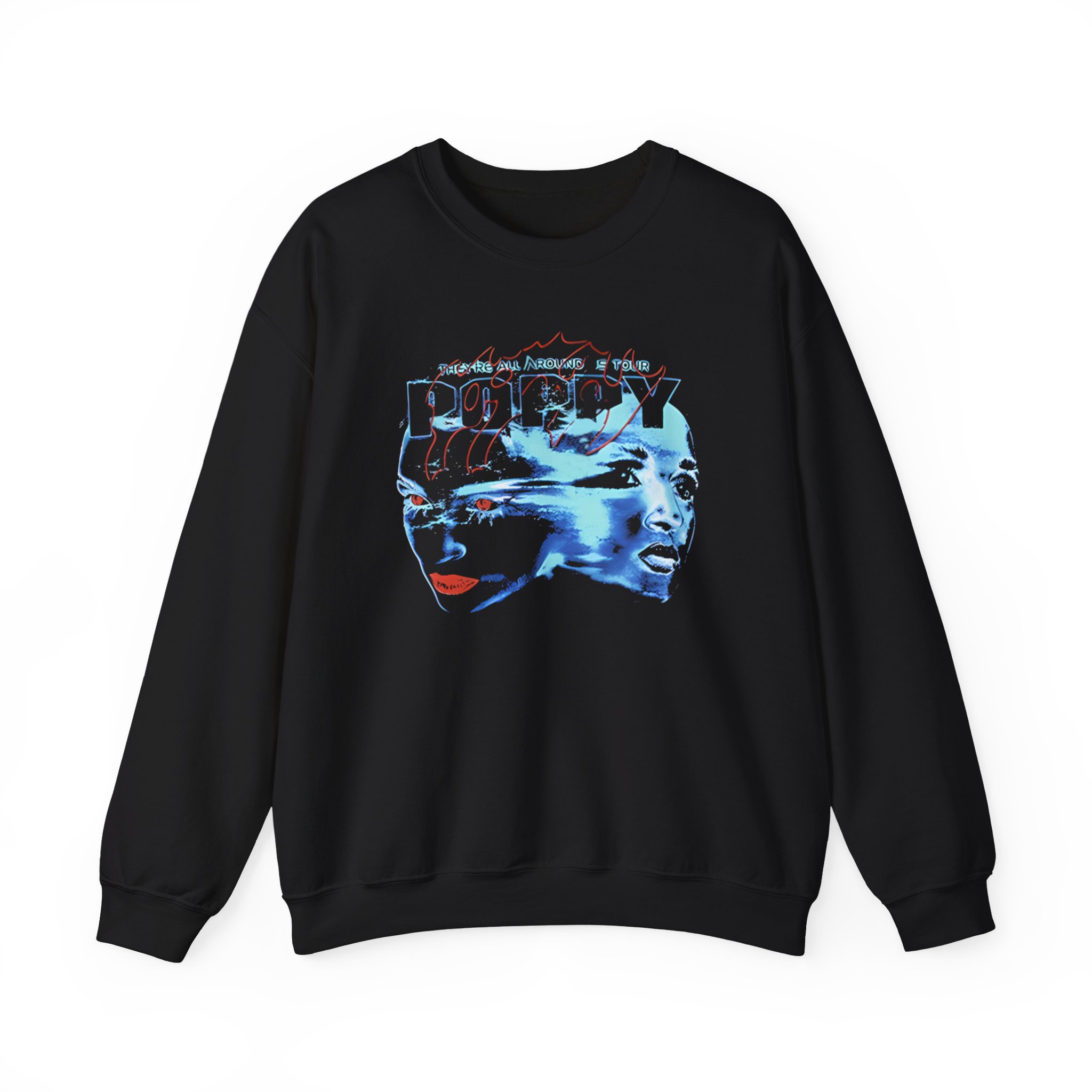 Poppy They Are All Around Us Tour Unisex Heavy Blend™ Crewneck Sweatshirt