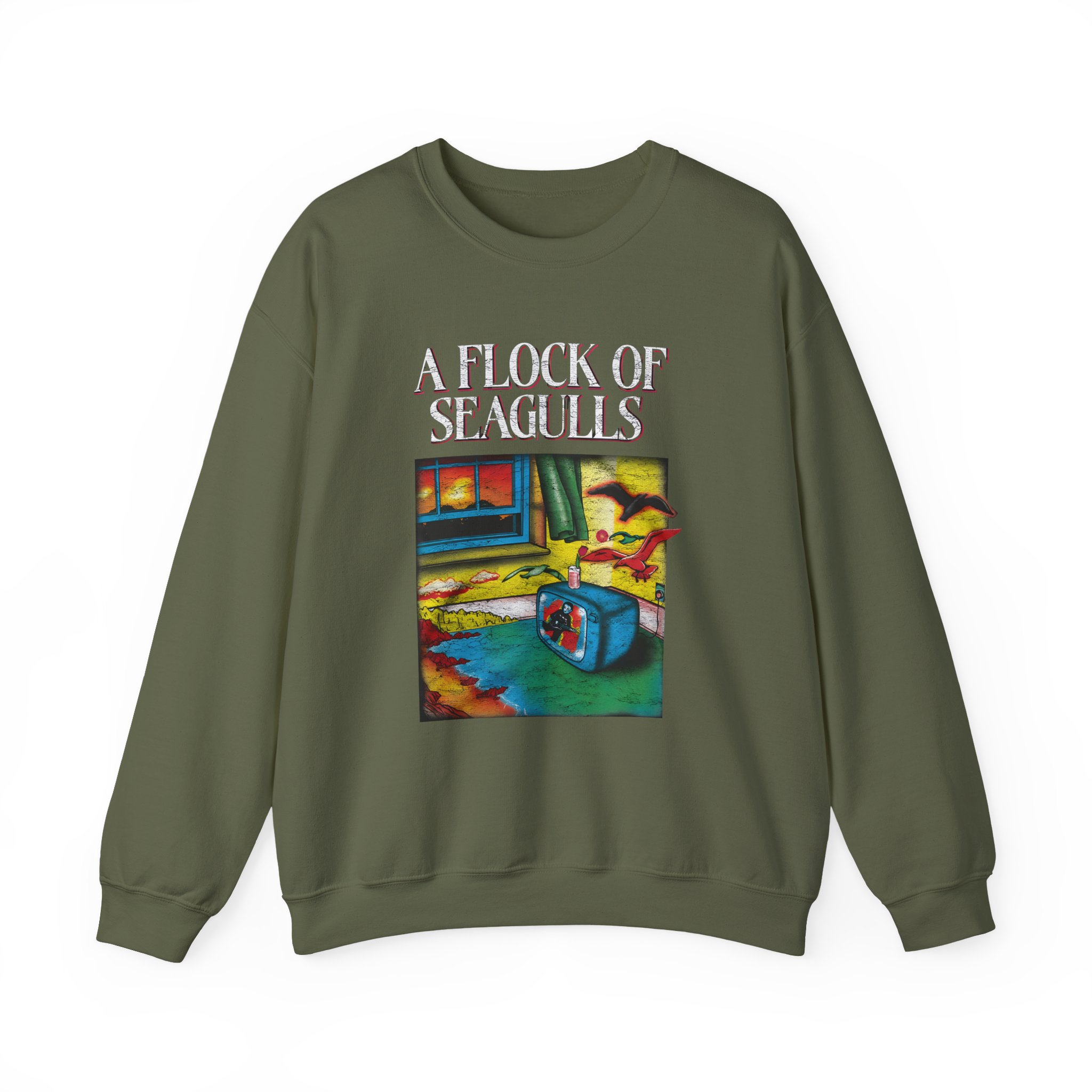 A Flock of Seagulls I Ran Tour Unisex Heavy Blend™ Crewneck Sweatshirt - Image 5