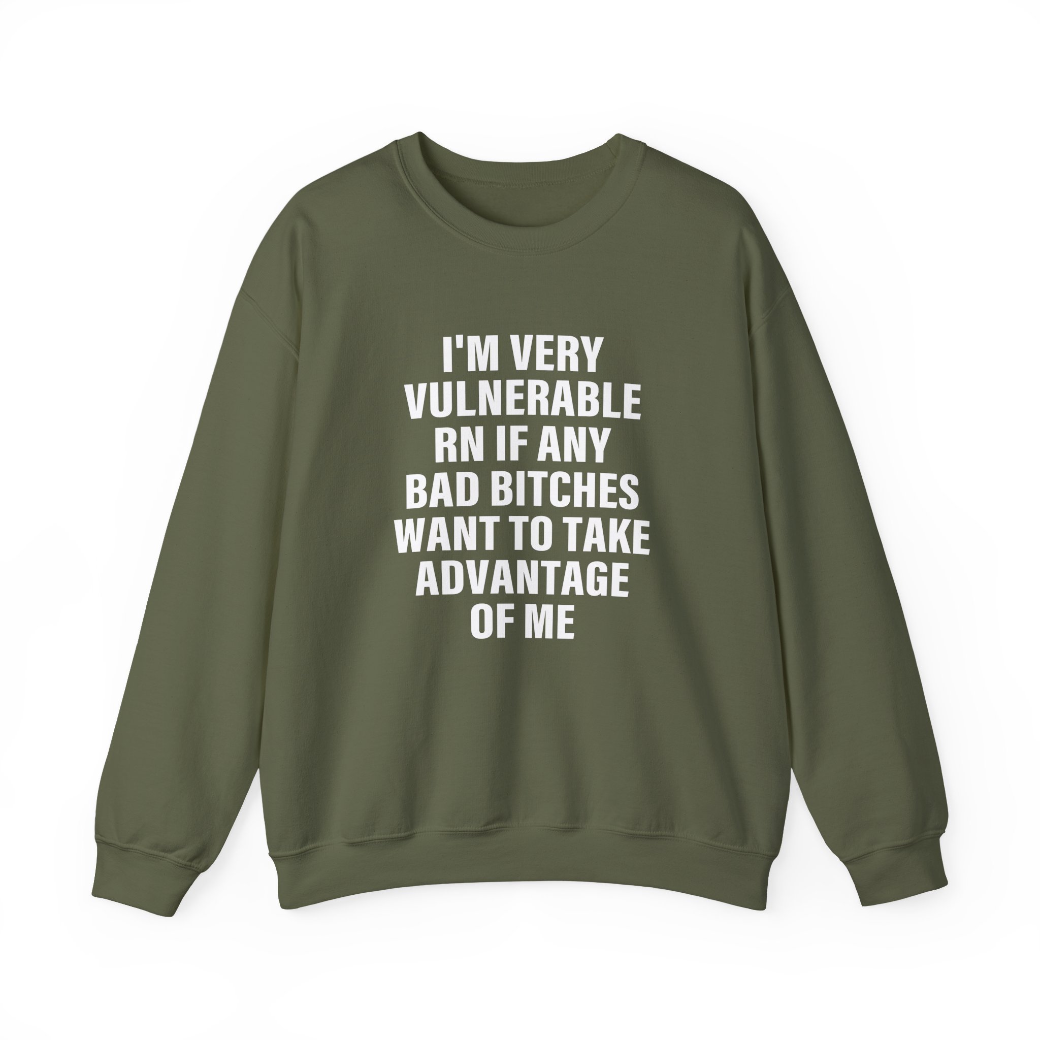 Dom Dolla I'm Very Vulnerable Rn if Any Bad Bitches Want to Take Advantage of Me Unisex Heavy Blend™ Crewneck Sweatshirt - Image 9