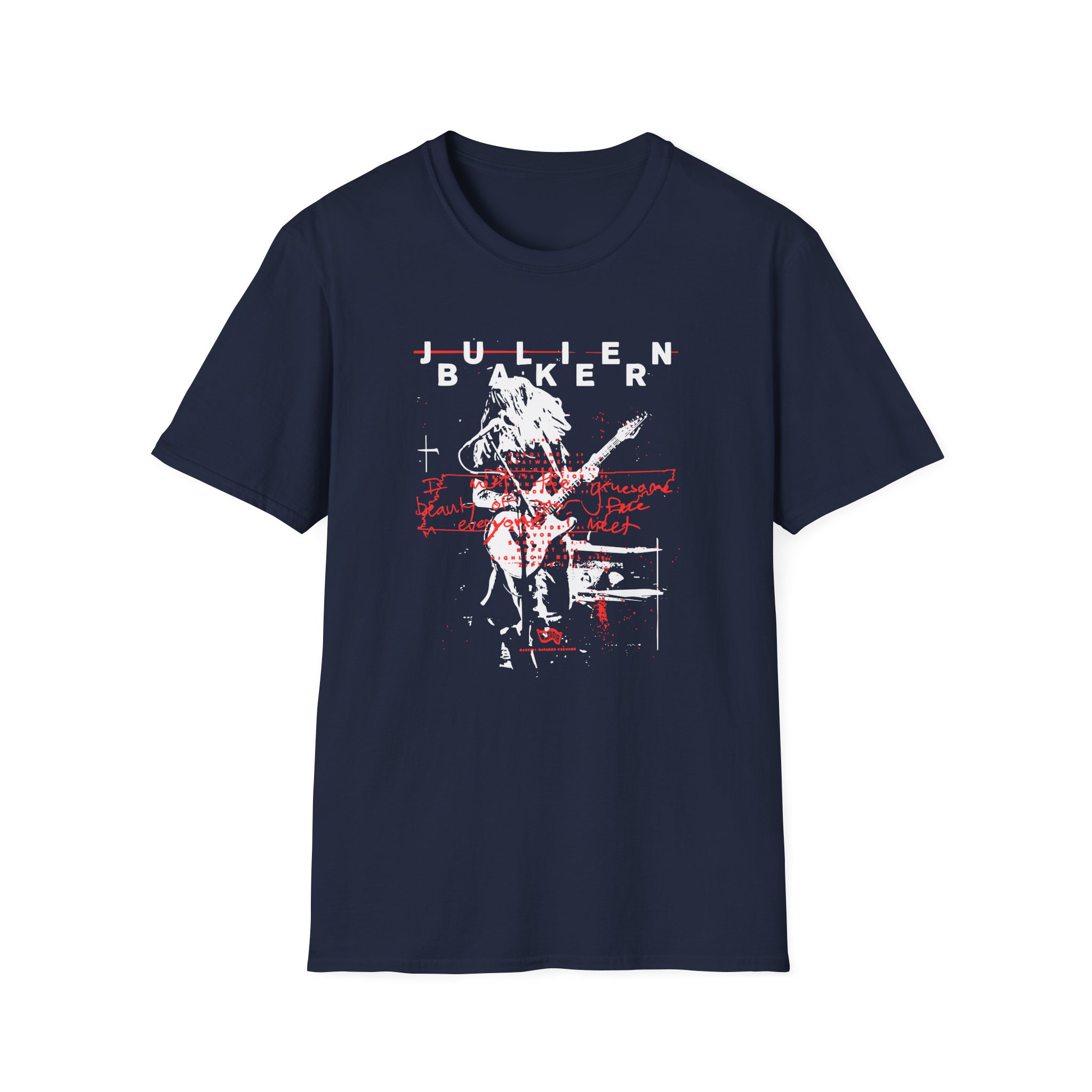 Julien Baker Live Flier Unisex Softstyle T-Shirt - Image 7