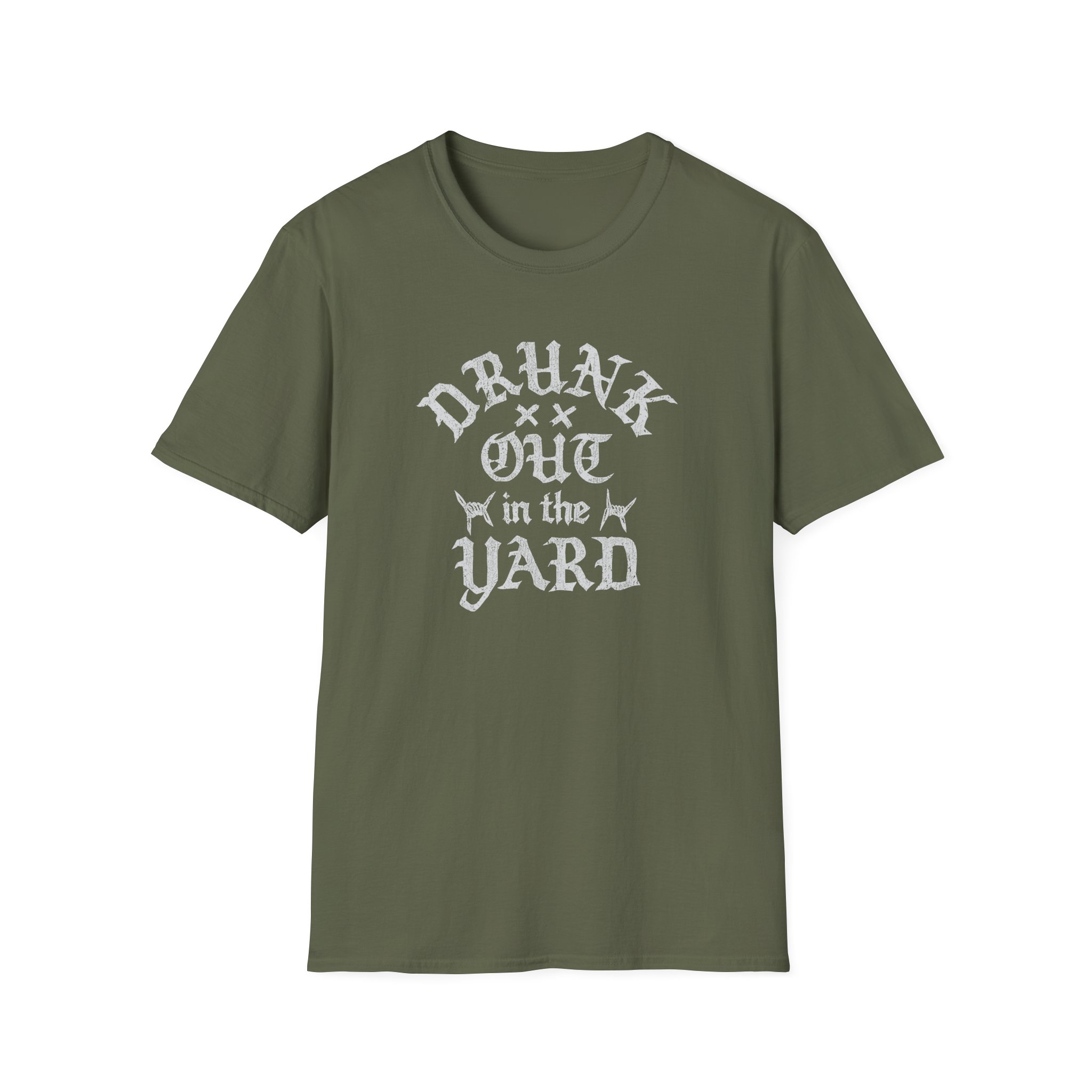 Hd Drunk Out in the Yard Unisex Softstyle T-Shirt - Image 7