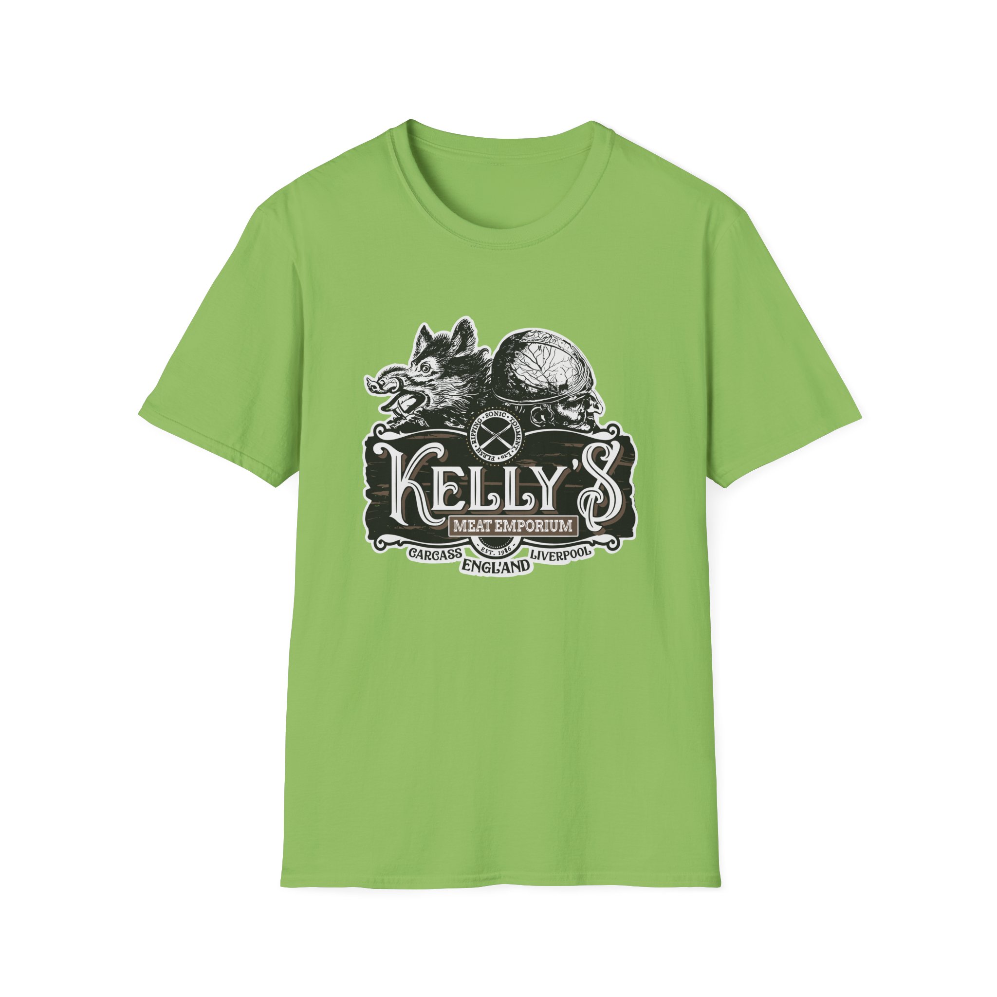 Carcass Kelly's Meat Emporium Unisex Softstyle T-Shirt - Image 19