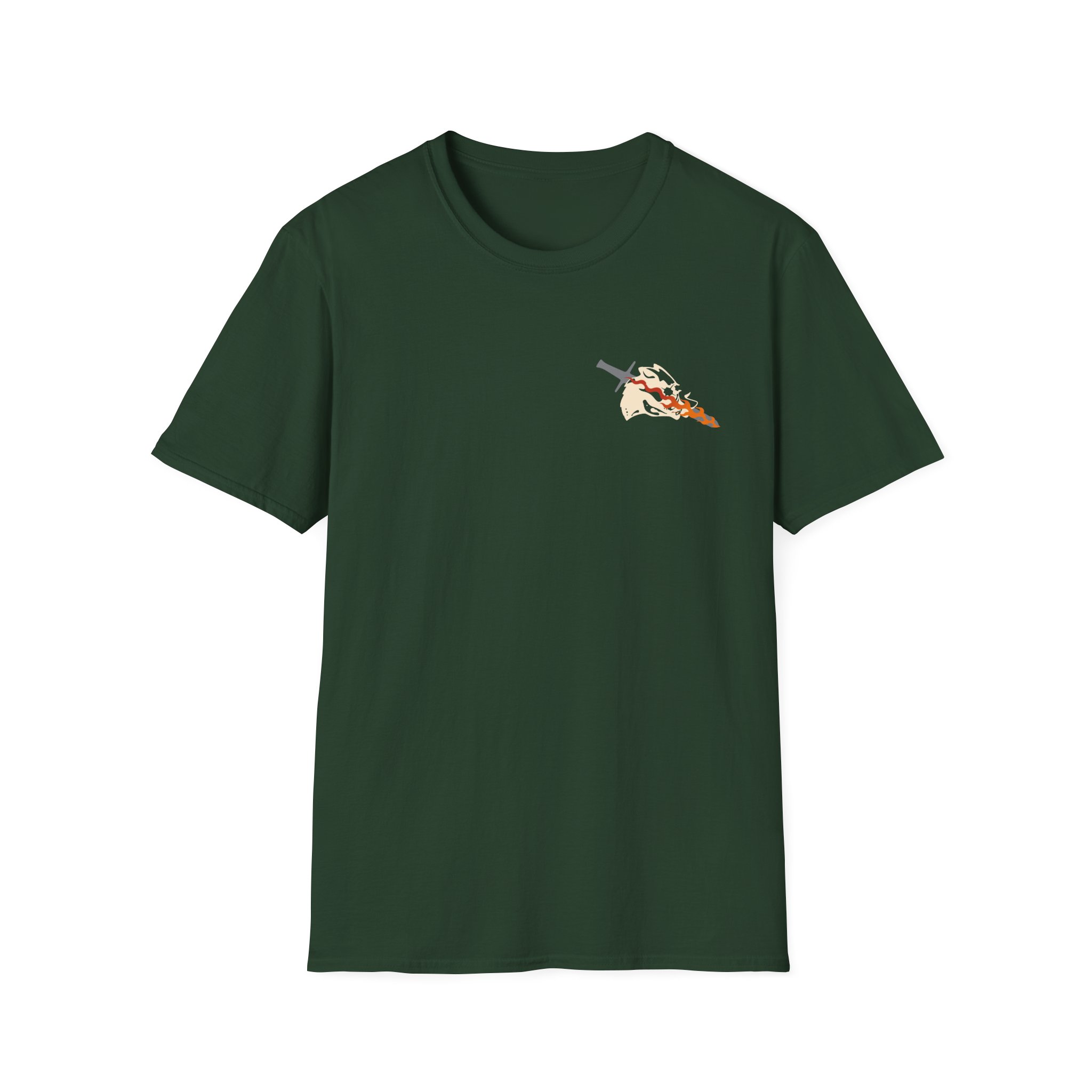 Bilmuri Flaming Sword Logo Unisex Softstyle T-Shirt - Image 5