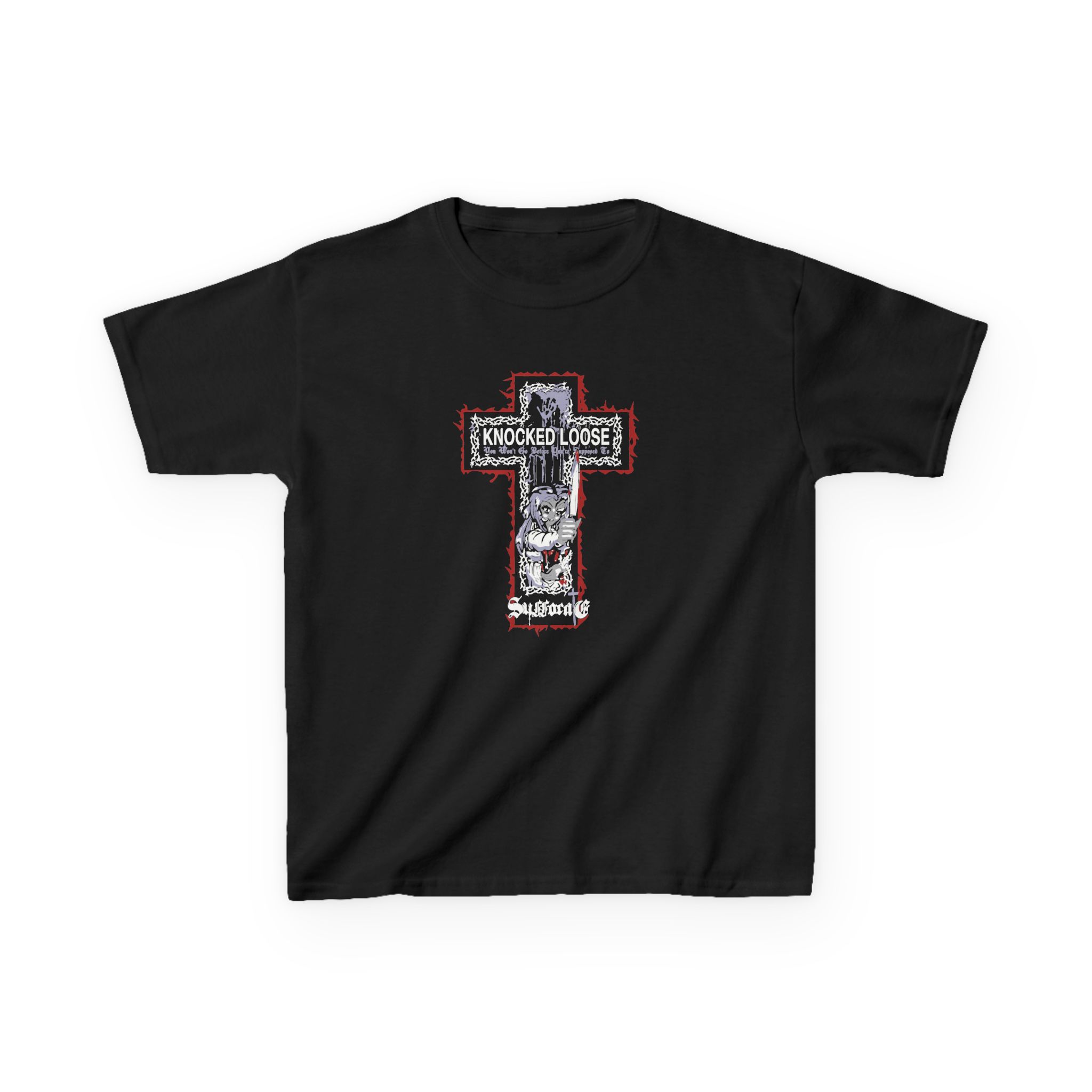 Knocked Loose Girl Knife Suffocate Kids Heavy Cotton™ Tee