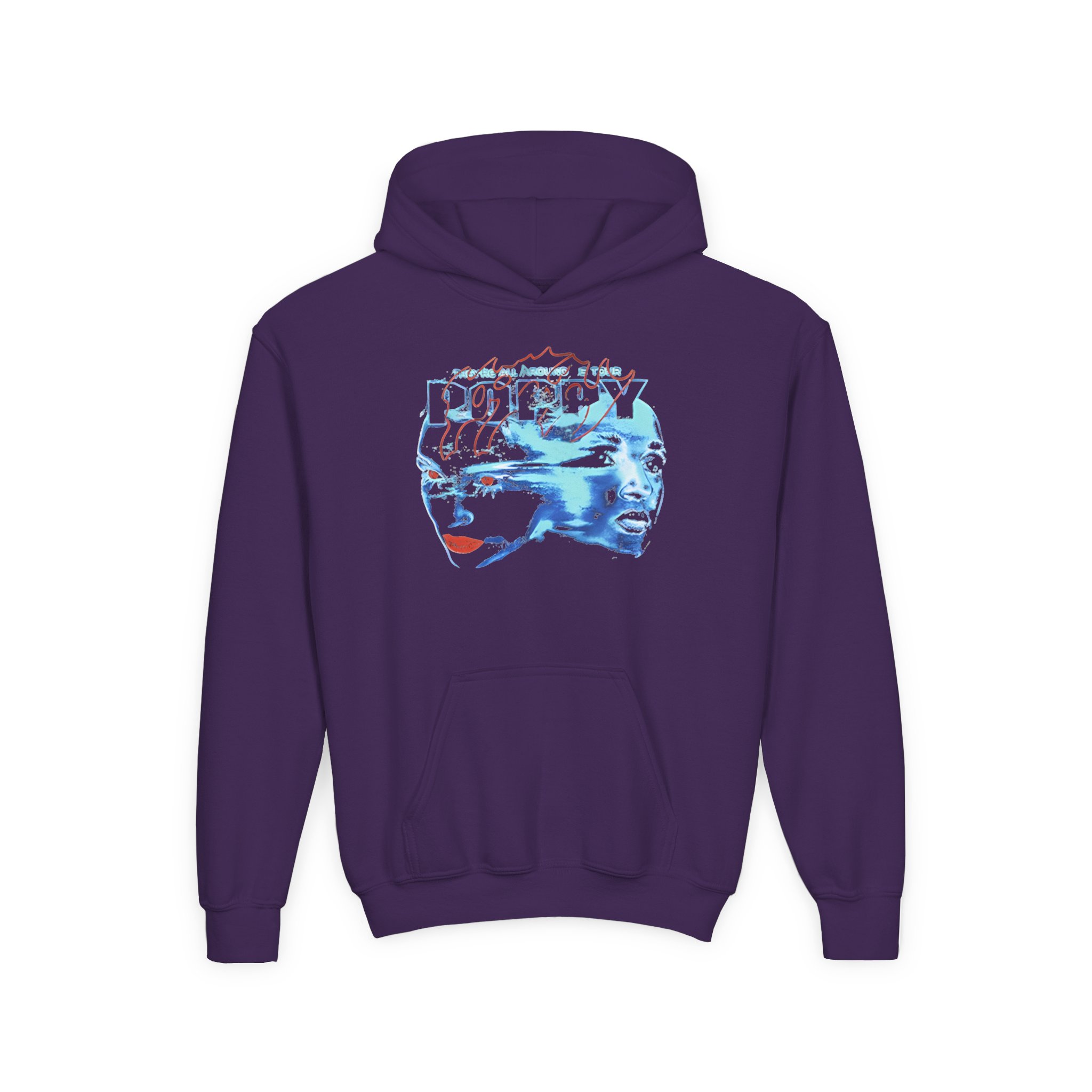 Poppy They Are All Around Us Tour Youth Heavy Blend Hooded Sweatshirt - Image 5