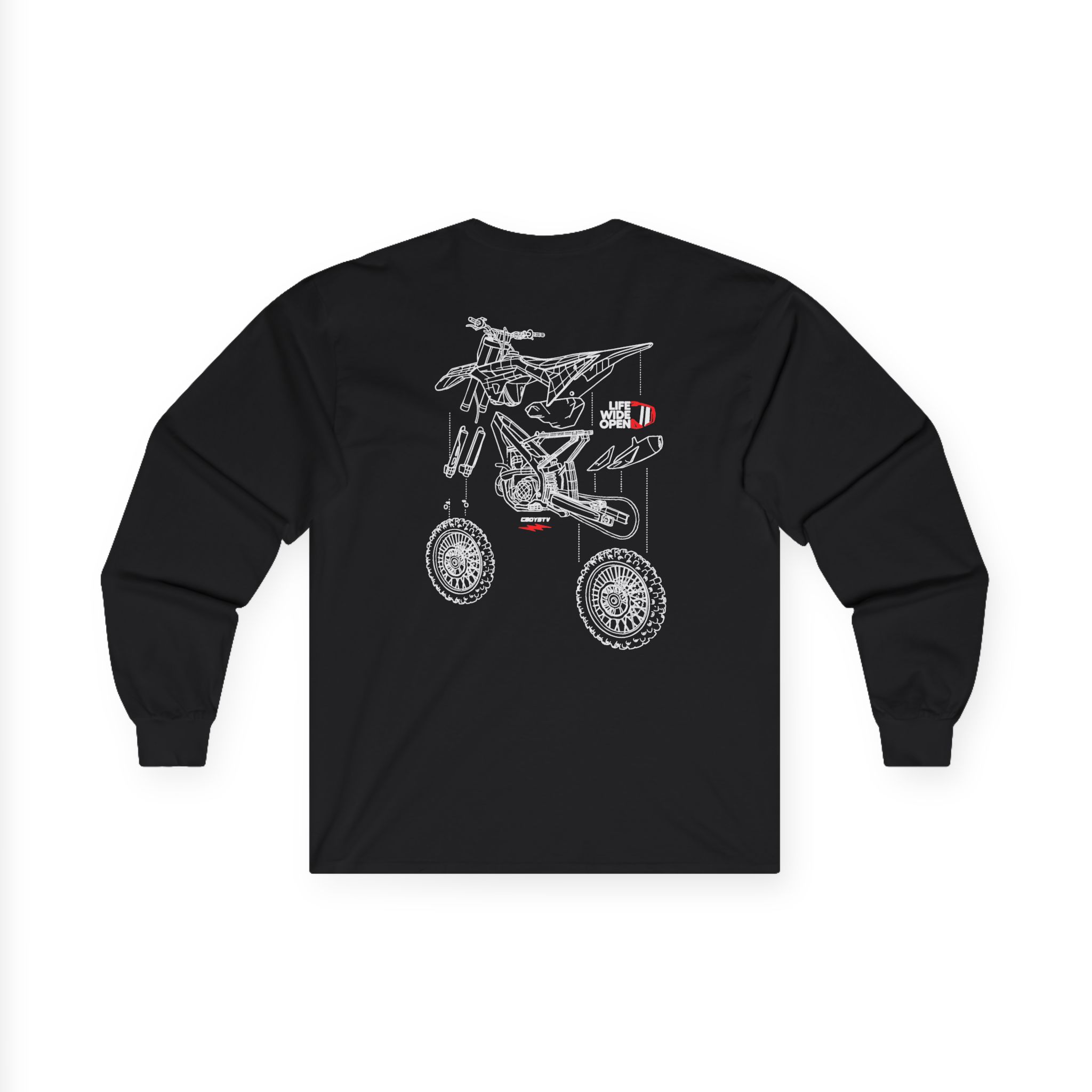Cboystv Dirtbike Blowup Unisex Ultra Cotton Long Sleeve Tee - Image 2