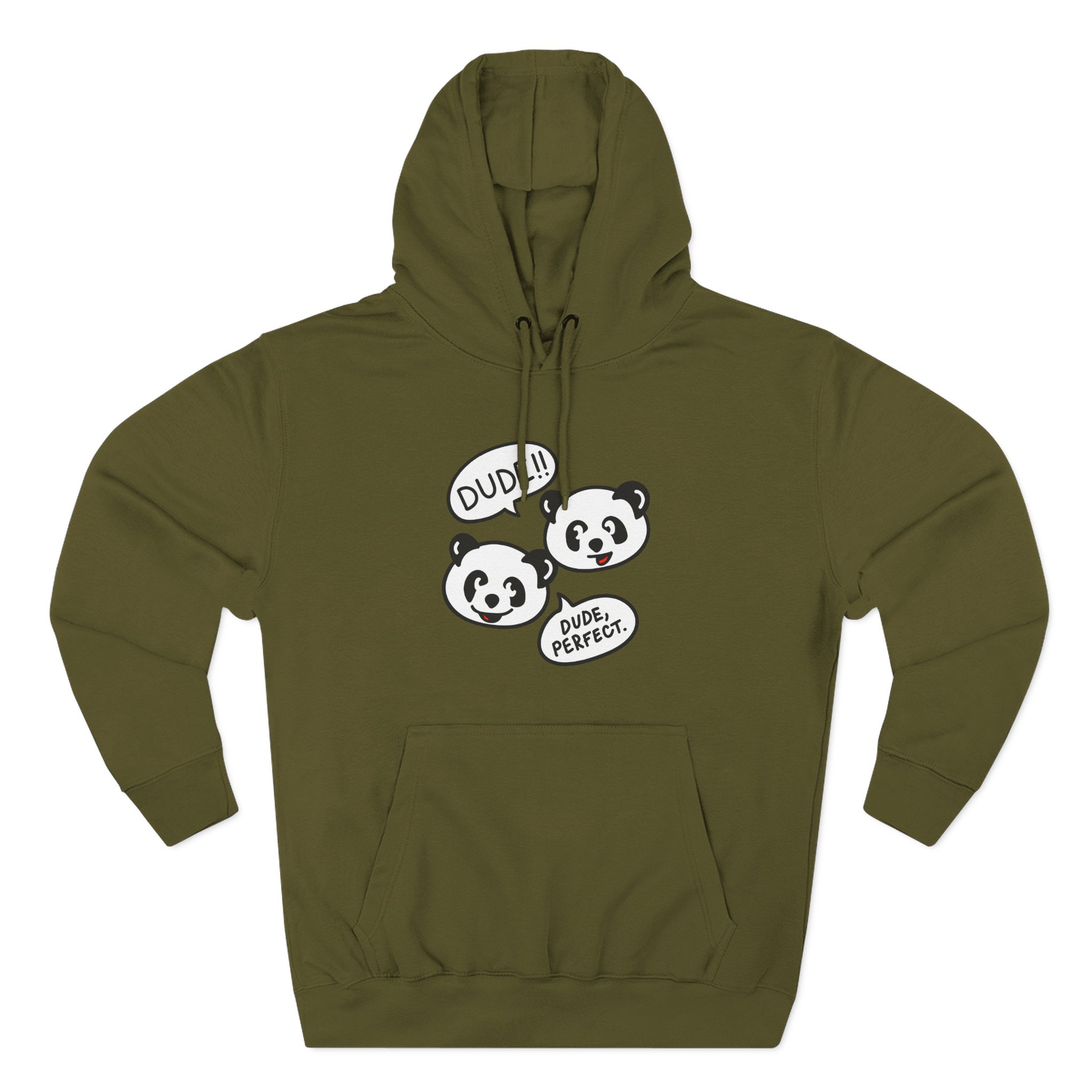 Dude Perfect Panda Comic Three-Panel Fleece Hoodie - Image 13