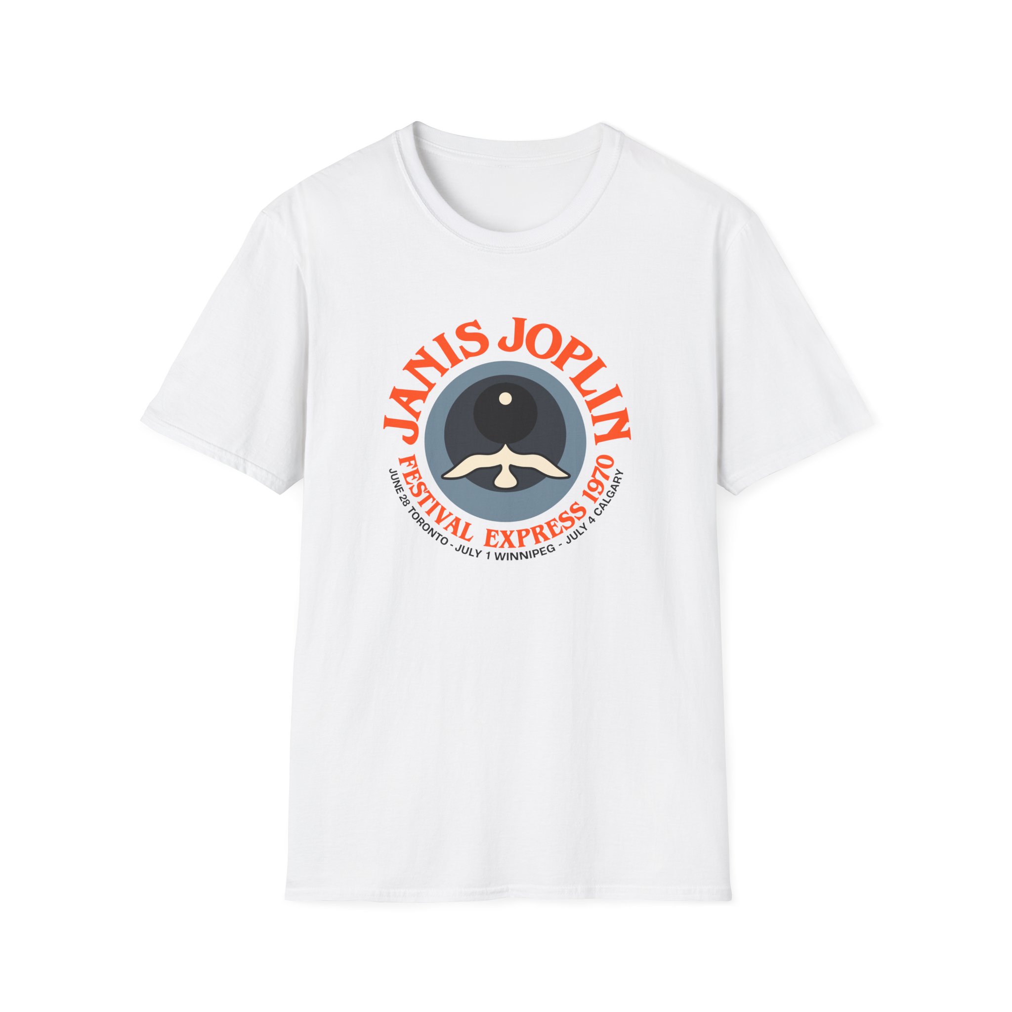 Janis Joplin Festival Express 1970 Unisex Softstyle T-Shirt