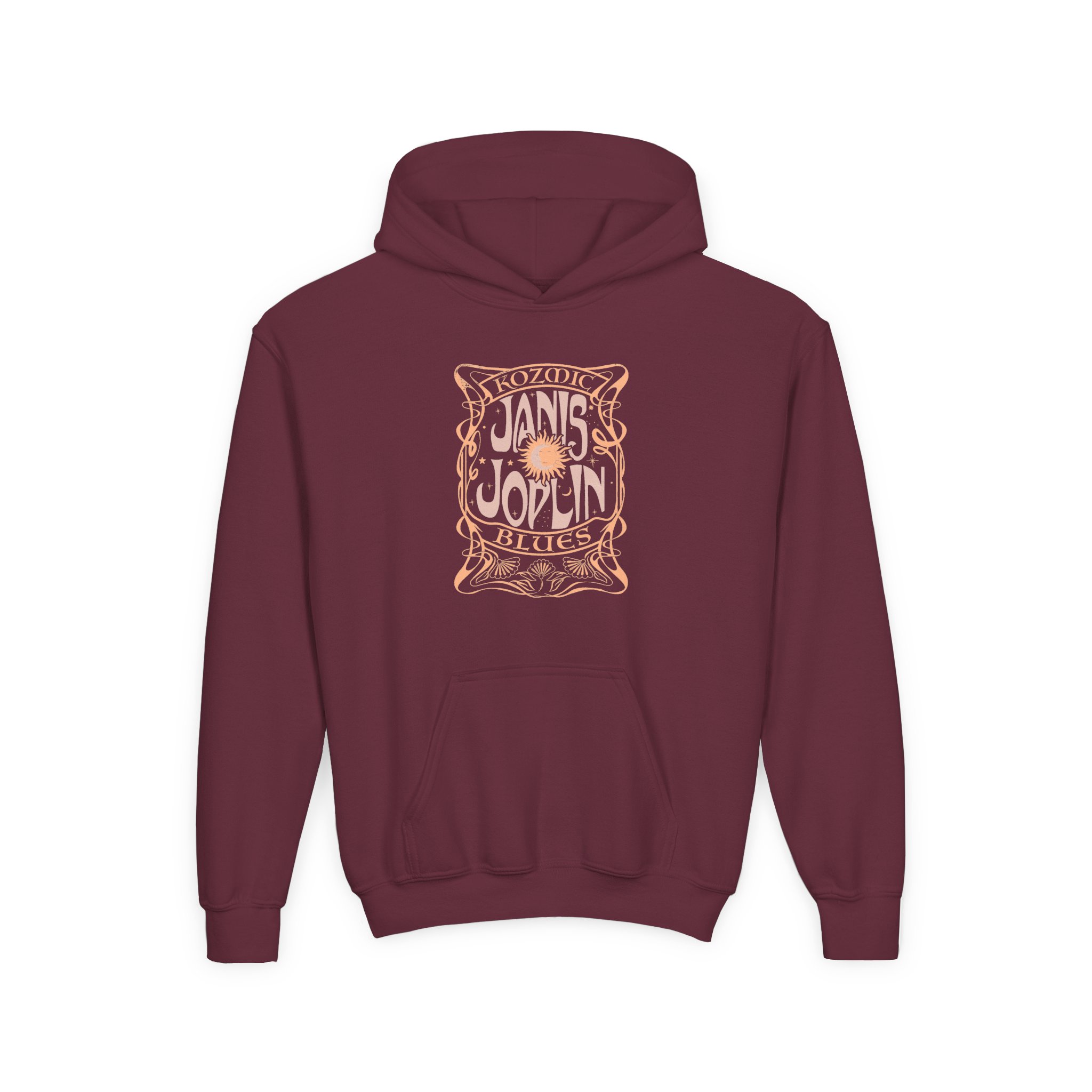 Janis Joplin Kozmic Youth Heavy Blend Hooded Sweatshirt - Image 5