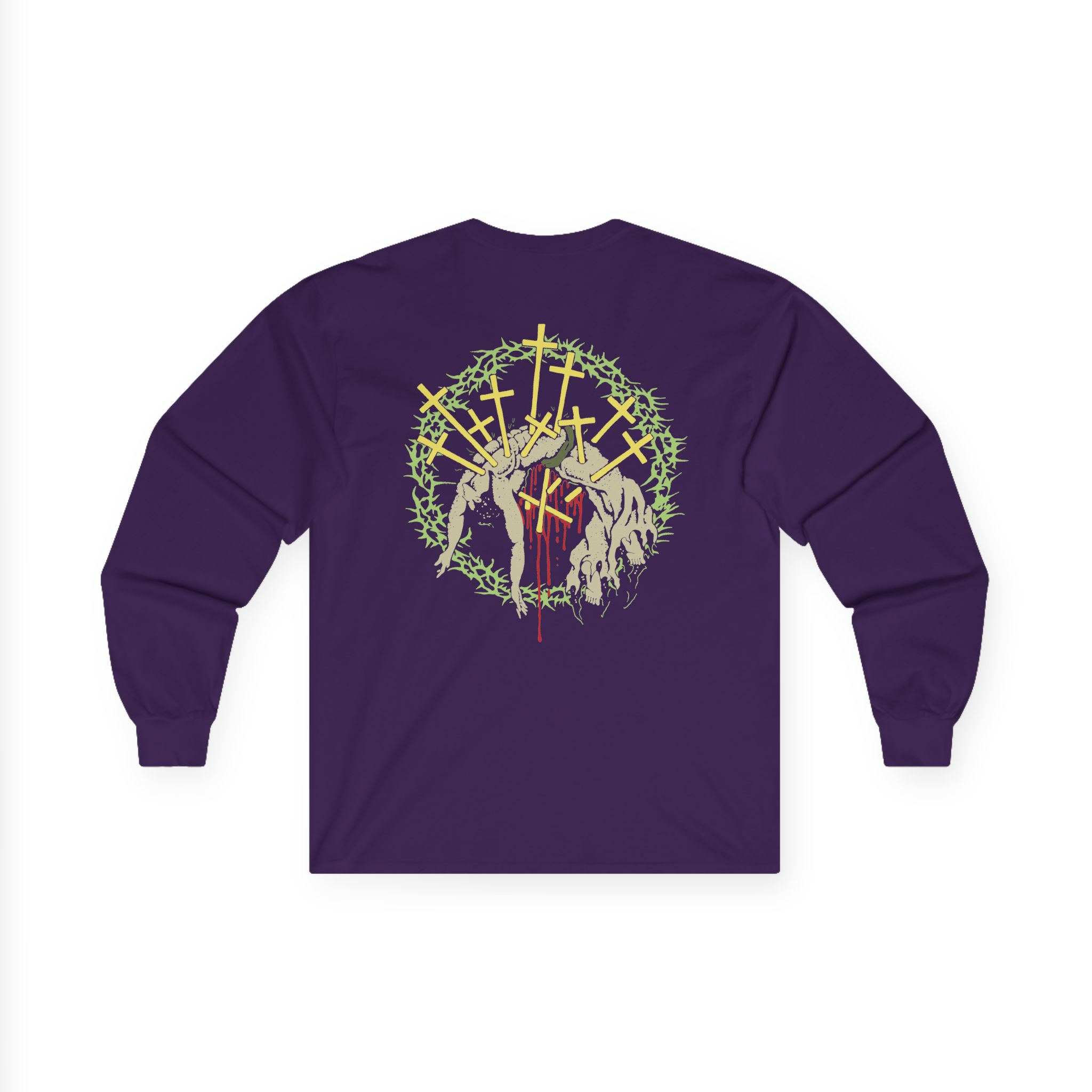 Knocked Loose Crown of Thorns Unisex Ultra Cotton Long Sleeve Tee - Image 8