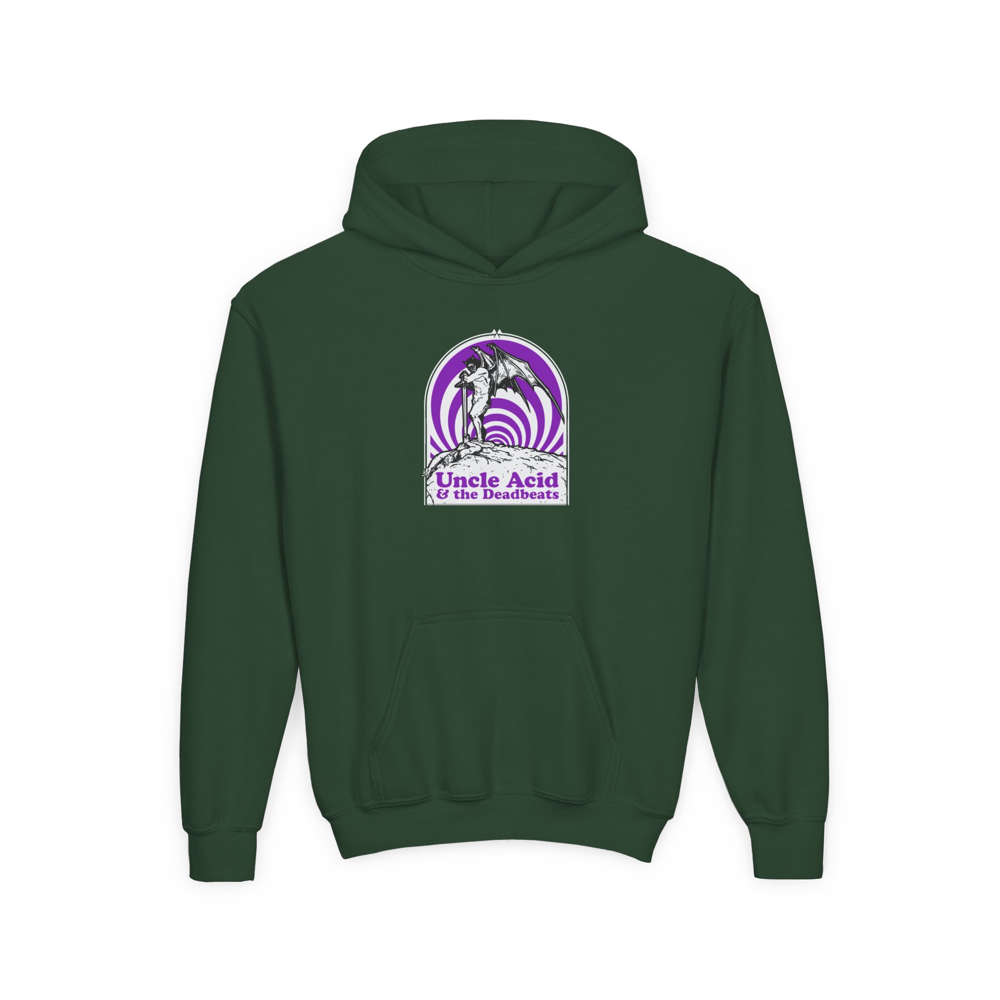 Deadbeats & Uncle Acid Youth Heavy Blend Hooded Sweatshirt - Image 5