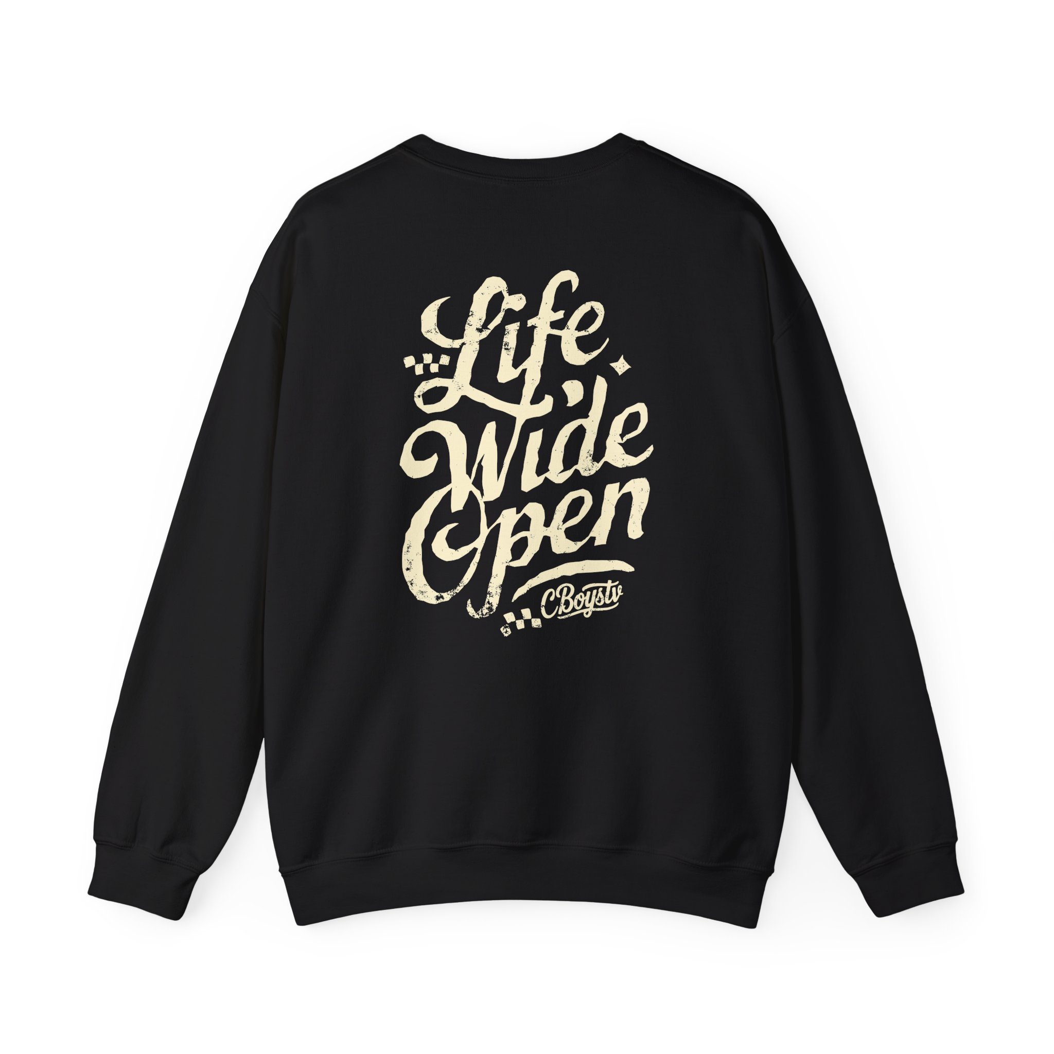 Cboystv Tan Script Unisex Heavy Blend™ Crewneck Sweatshirt - Image 2