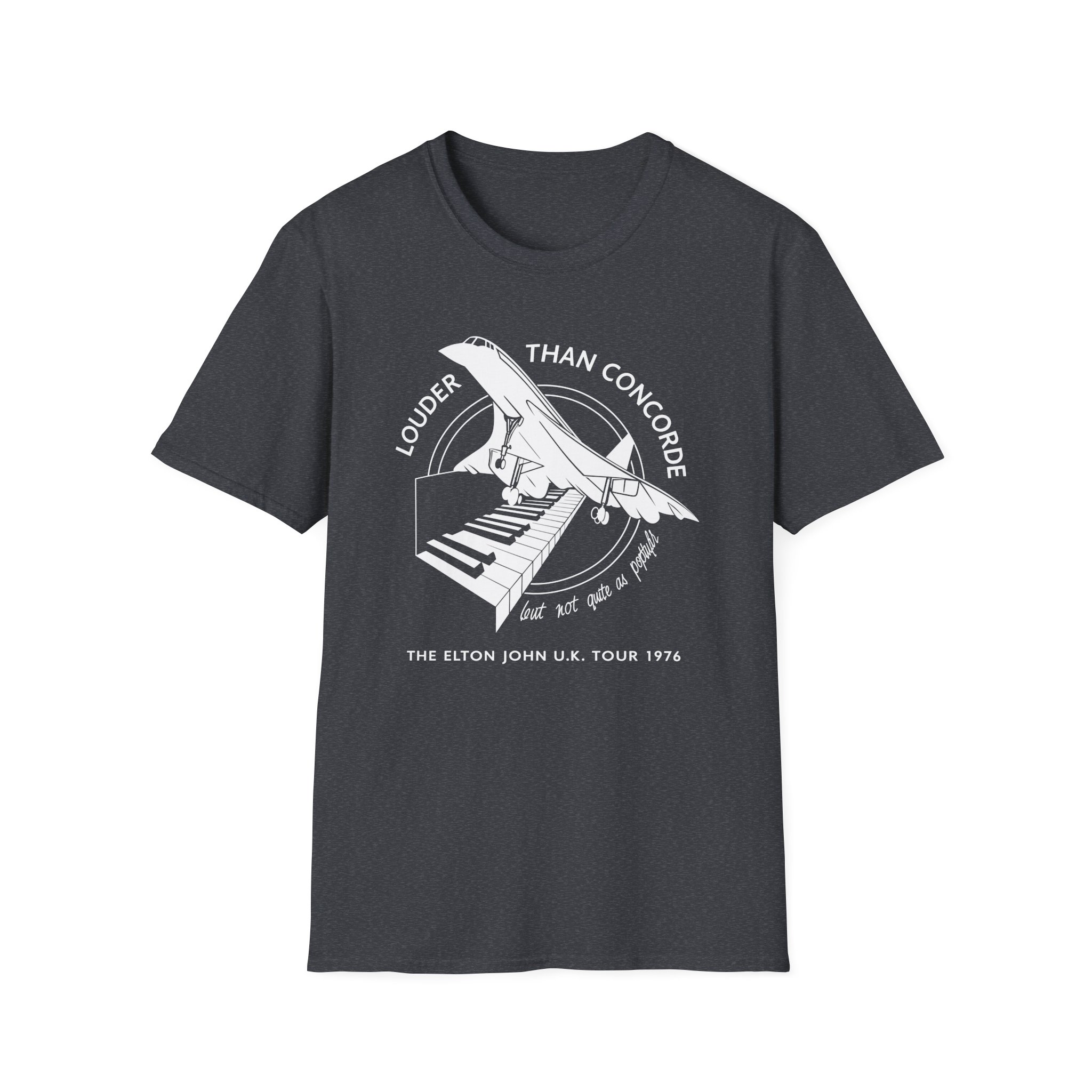Ej Farewell Vintage Louder Than Concorde Unisex Softstyle T-Shirt - Image 17