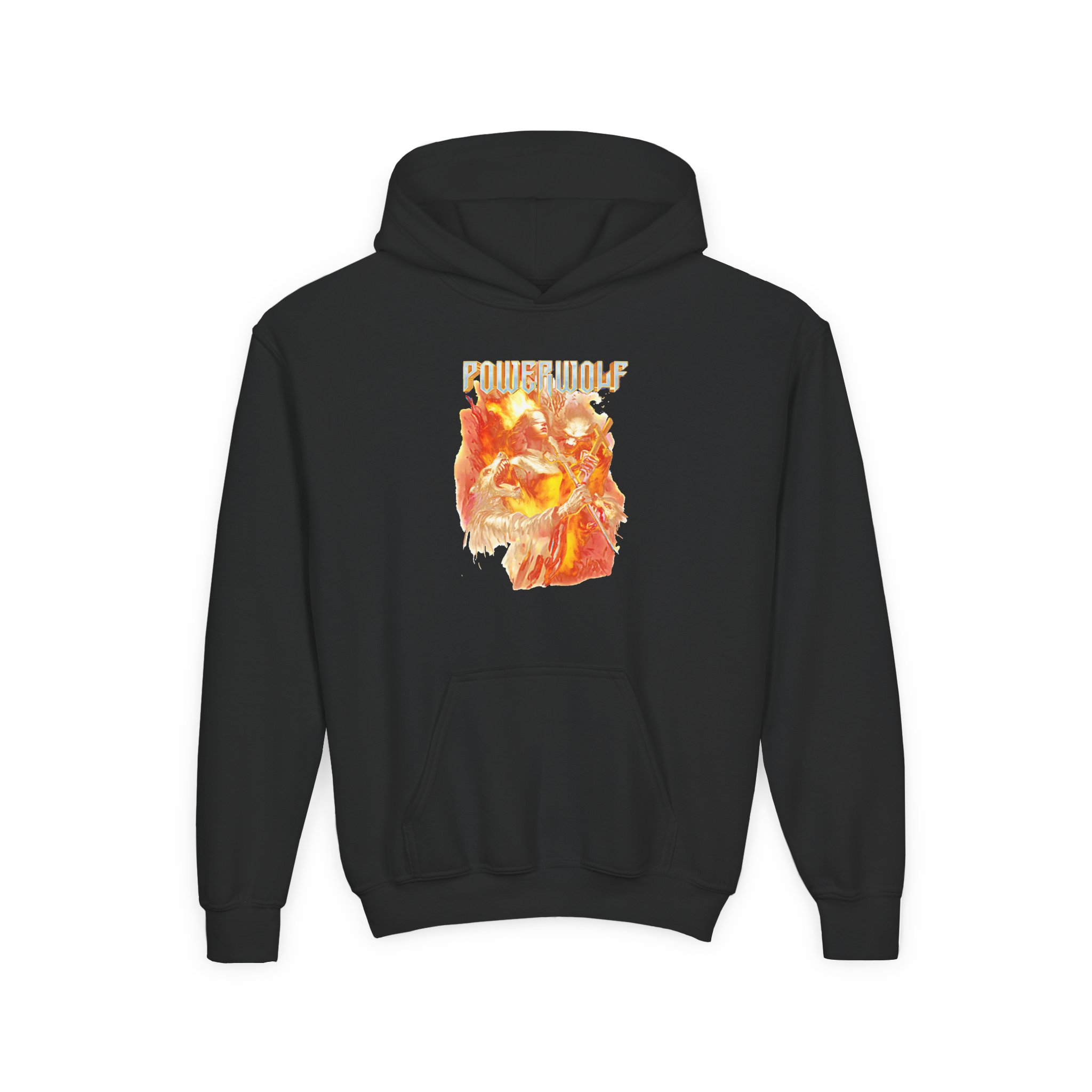Powerwolf Joan of Arc Youth Heavy Blend Hooded Sweatshirt