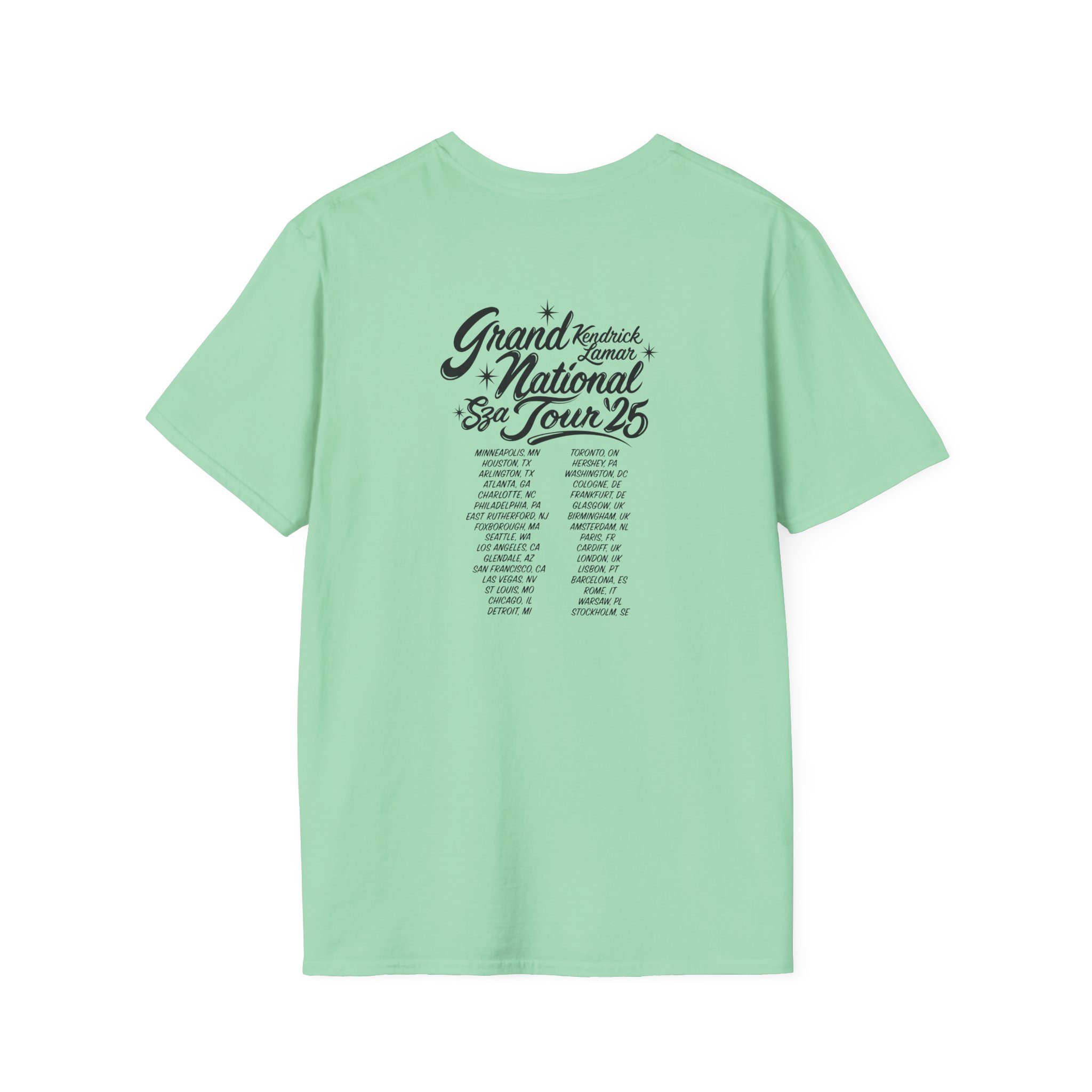 Sza Sos if This World Were Mine Grand National Tou Unisex Softstyle T-Shirt - Image 20