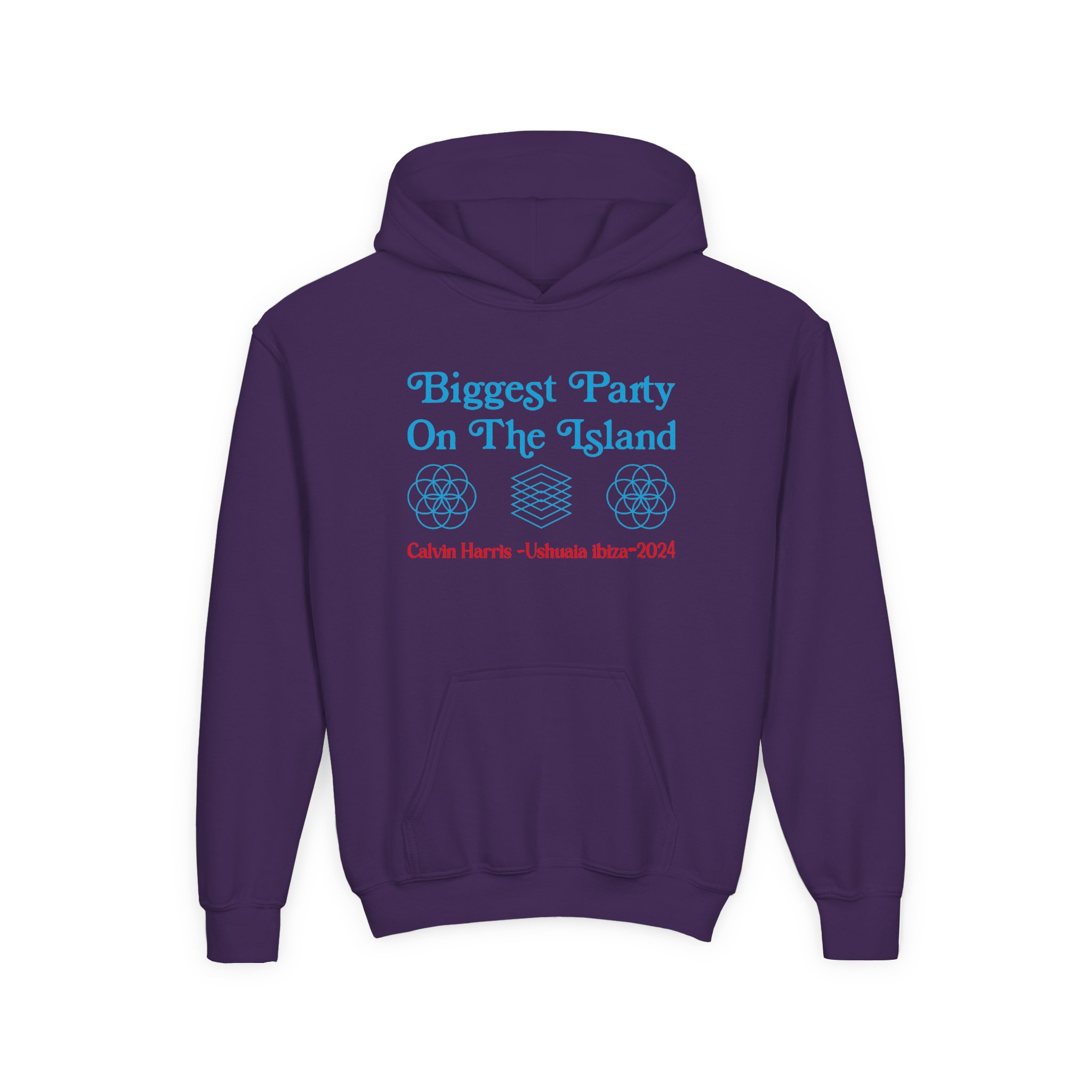 Youth Calvin Harris Ushuaia Higher Level Heavy Blend Hooded Sweatshirt - Image 21