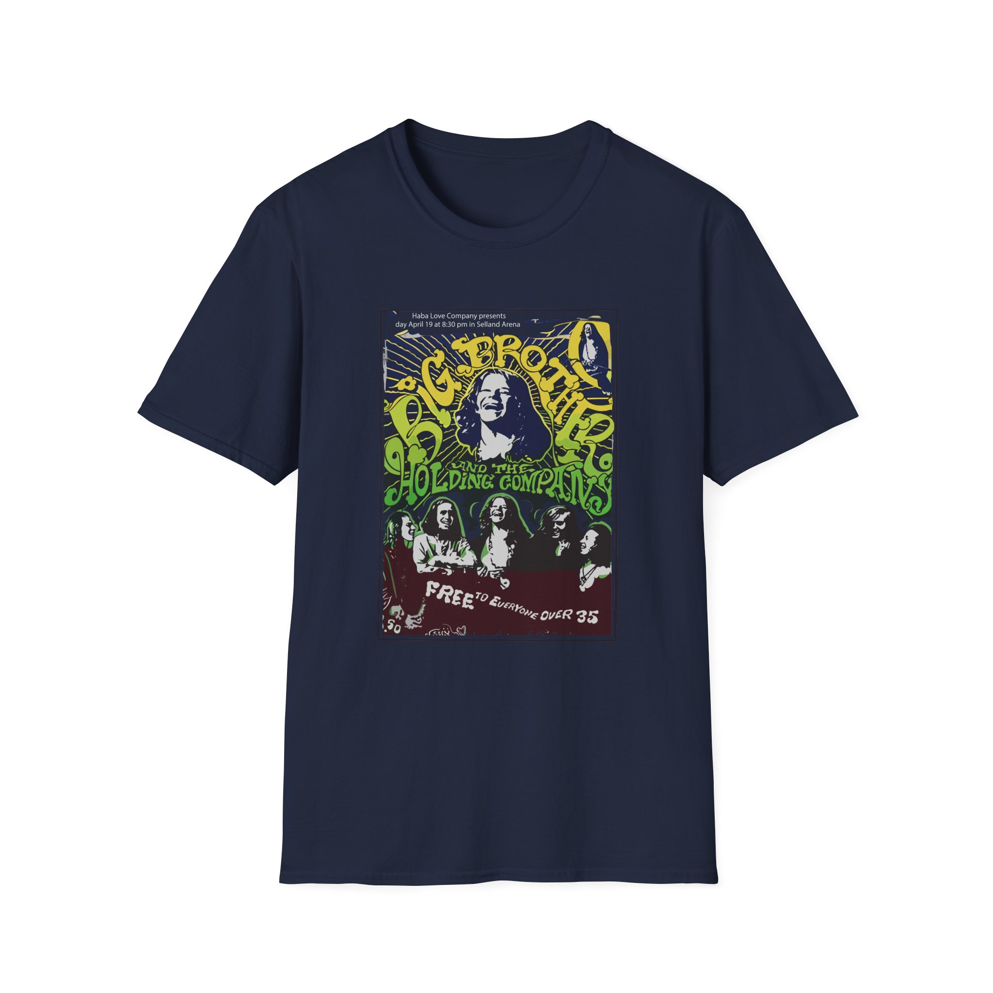 Janis Joplin Free to Everyone Unisex Softstyle T-Shirt - Image 5