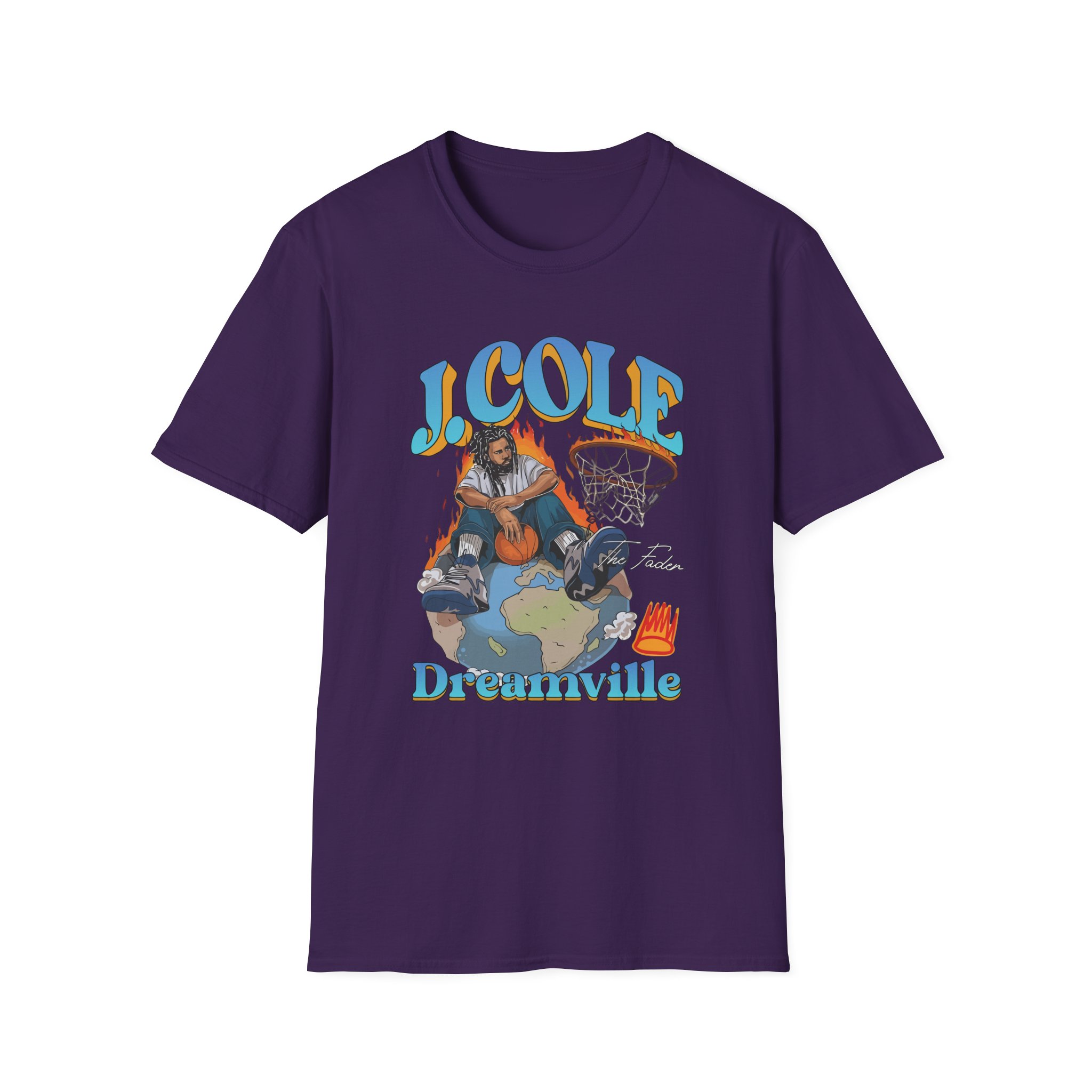 J Cole "Dreamville World" Unisex Softstyle T-shirt - Image 25